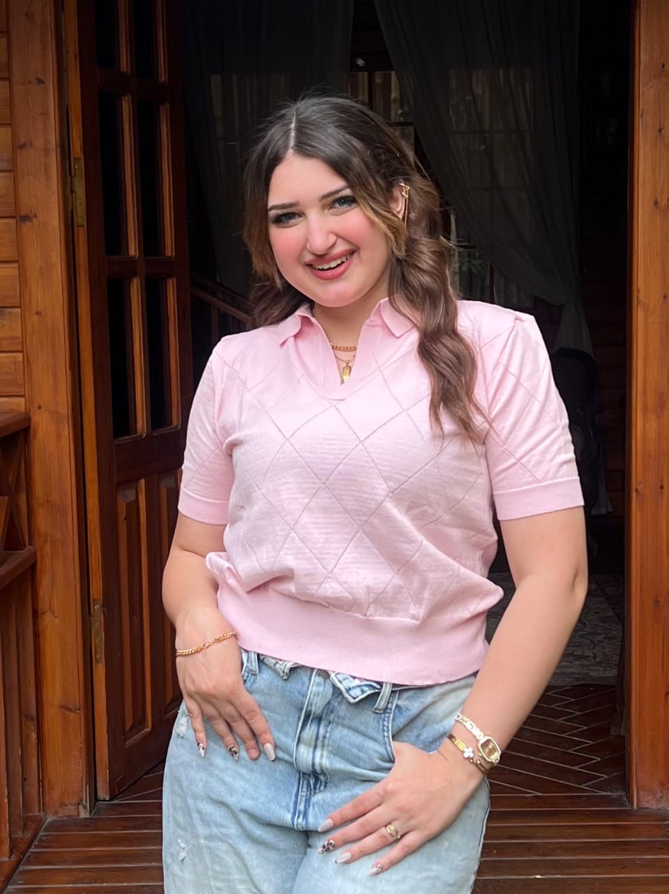 Luna Knit Polo Top