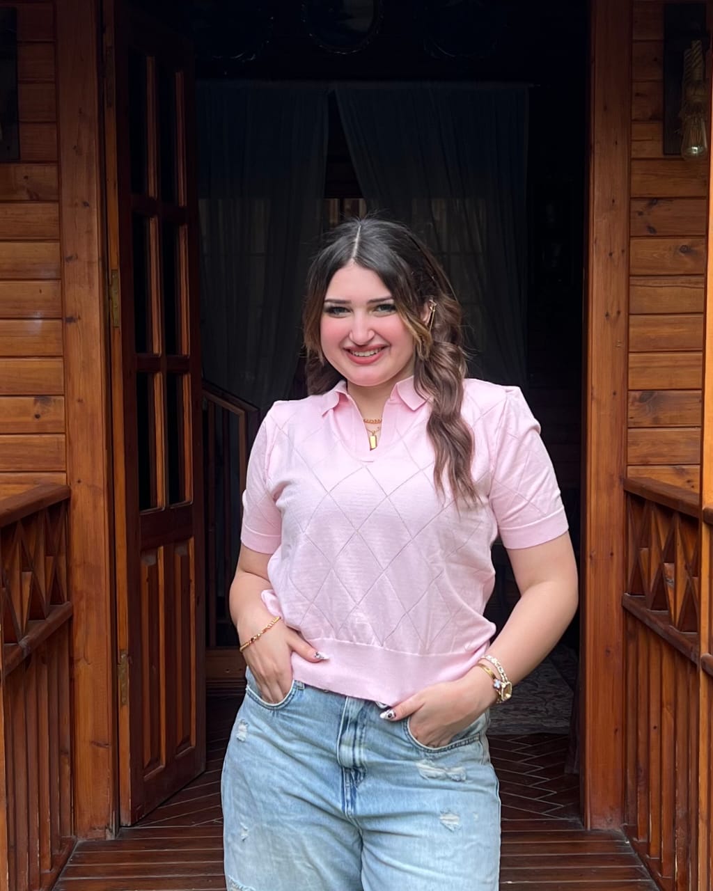 Luna Knit Polo Top