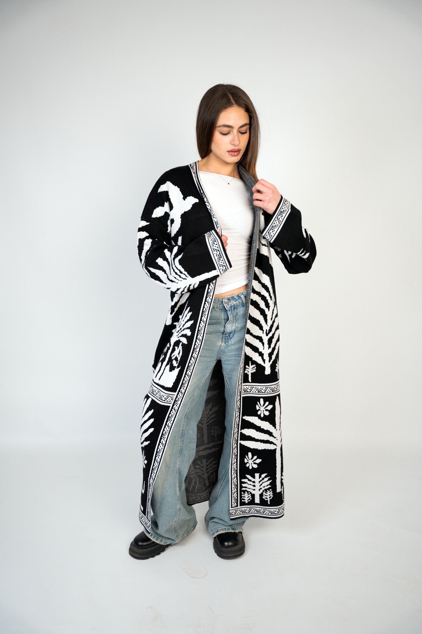 Black Safari Knit Cardigan – Fimka