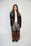BOHO FRINGE LONG CARDIGAN