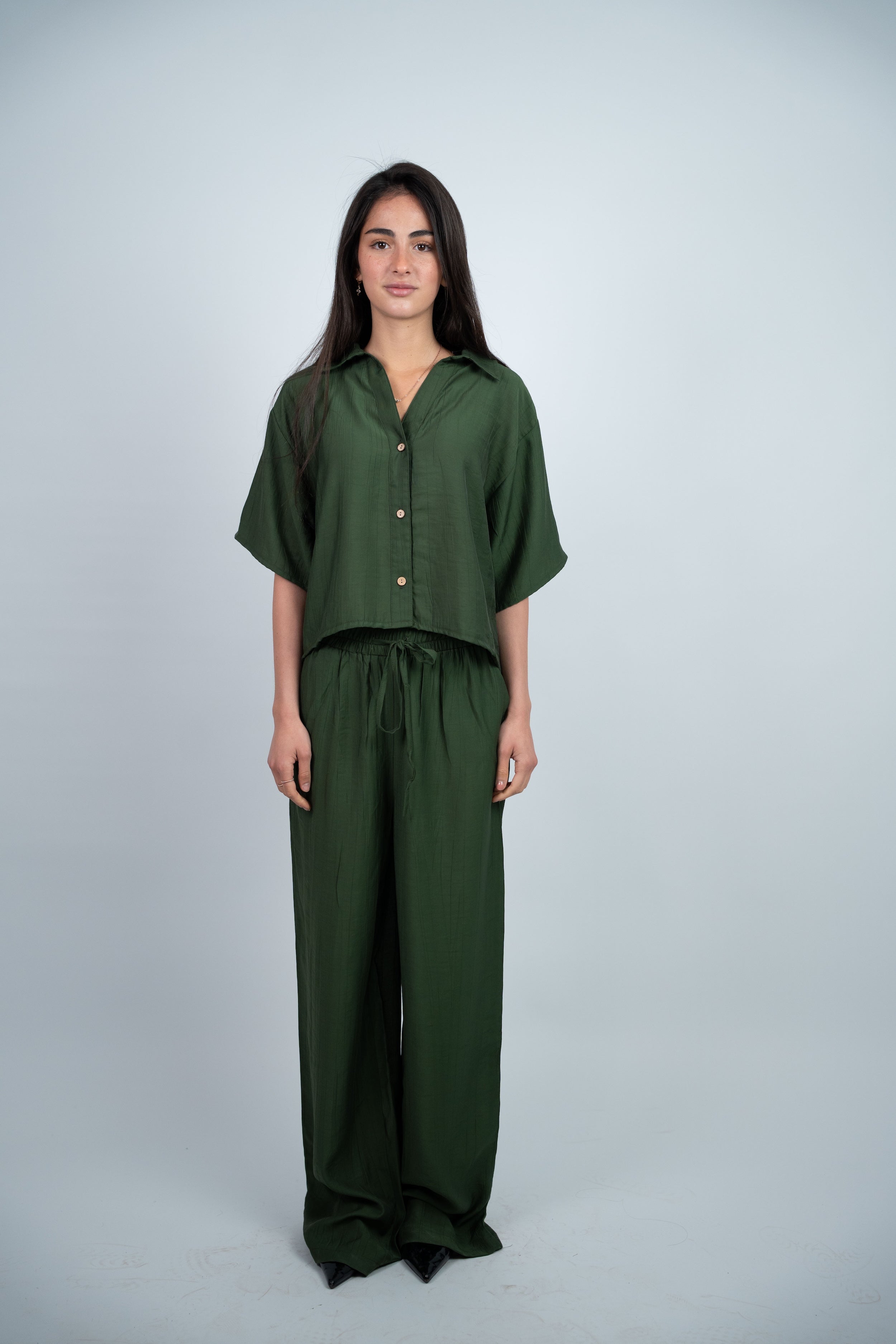 BUTTON DETAIL CASUAL SET