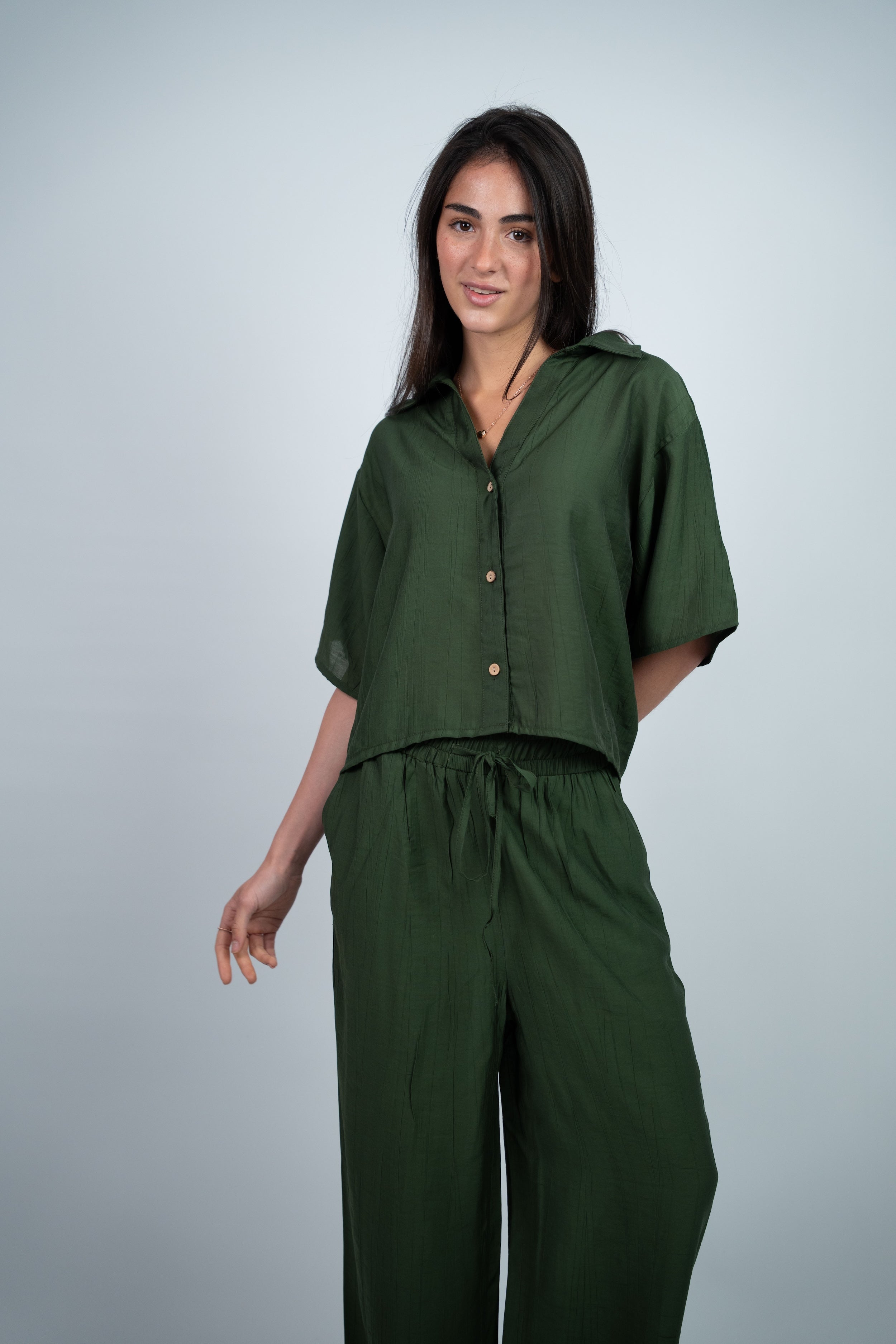 BUTTON DETAIL CASUAL SET