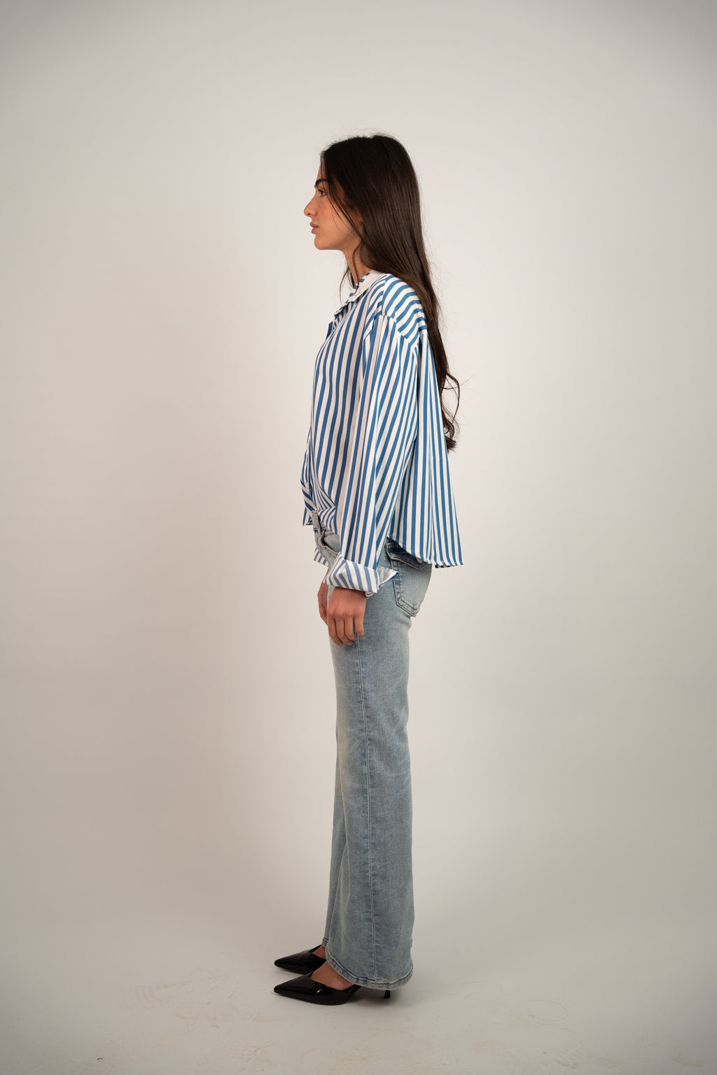 STRIPED POCKET BLOUSE