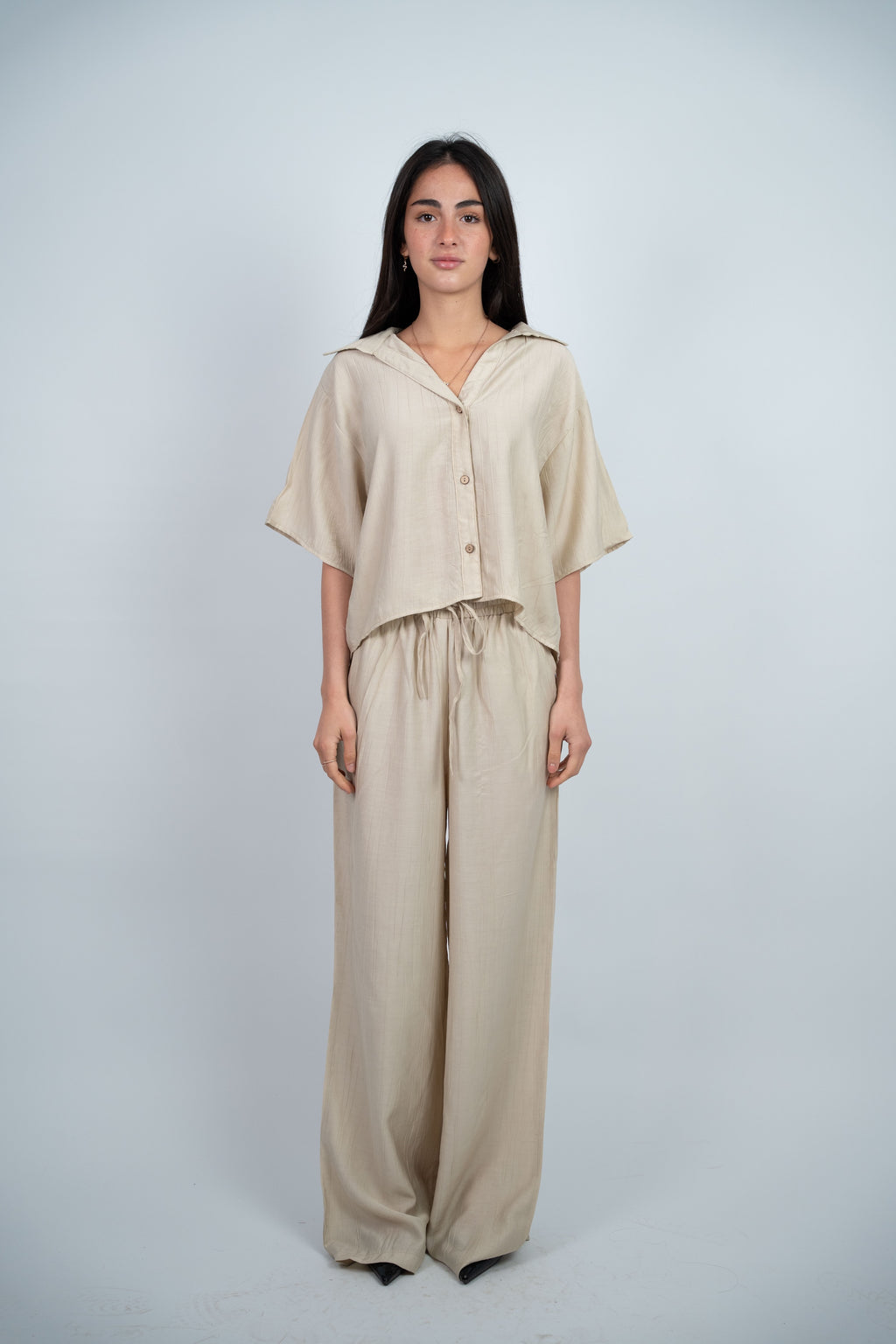BUTTON DETAIL CASUAL SET