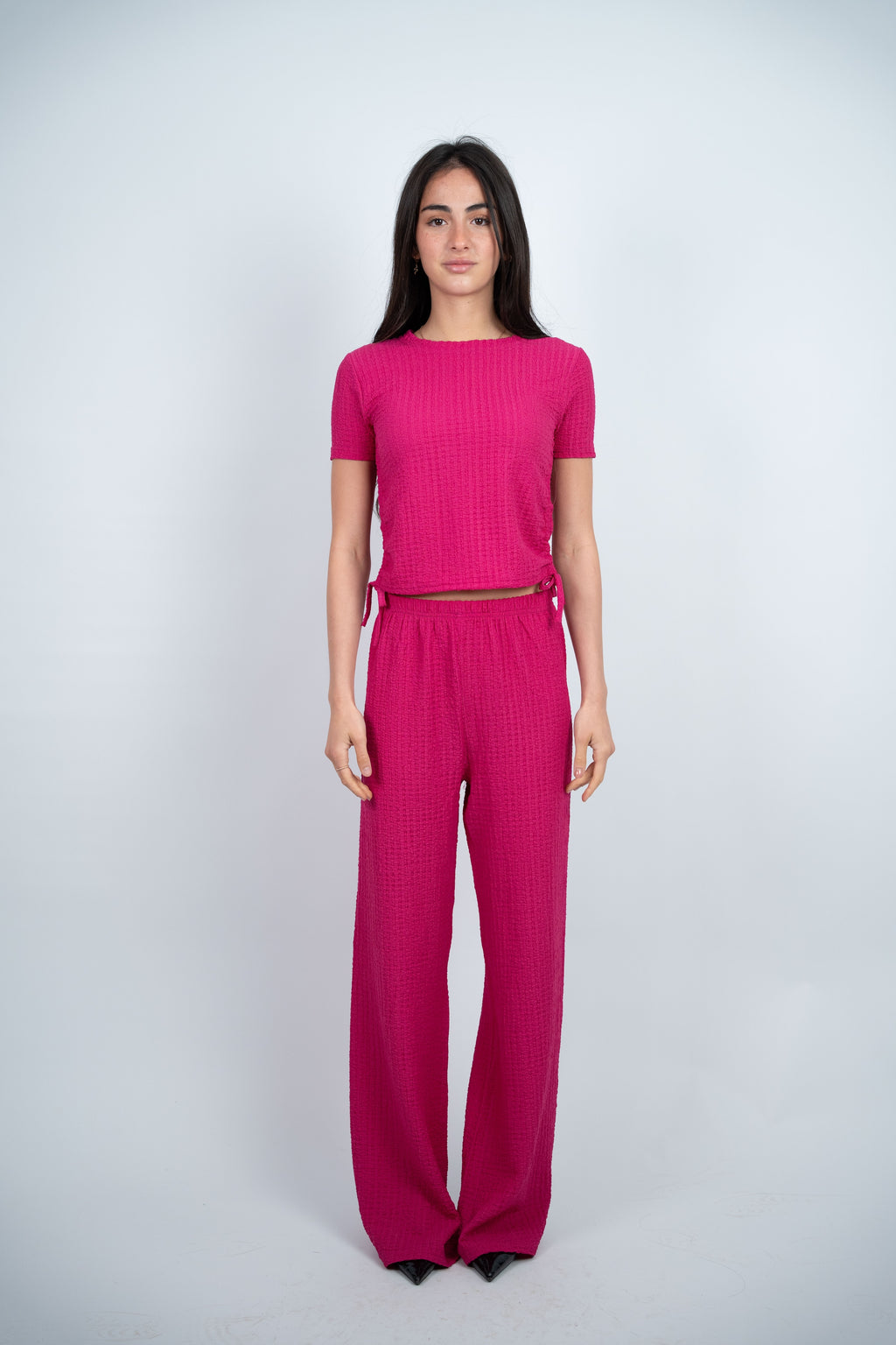 SIDE TIE TEXTURED SET