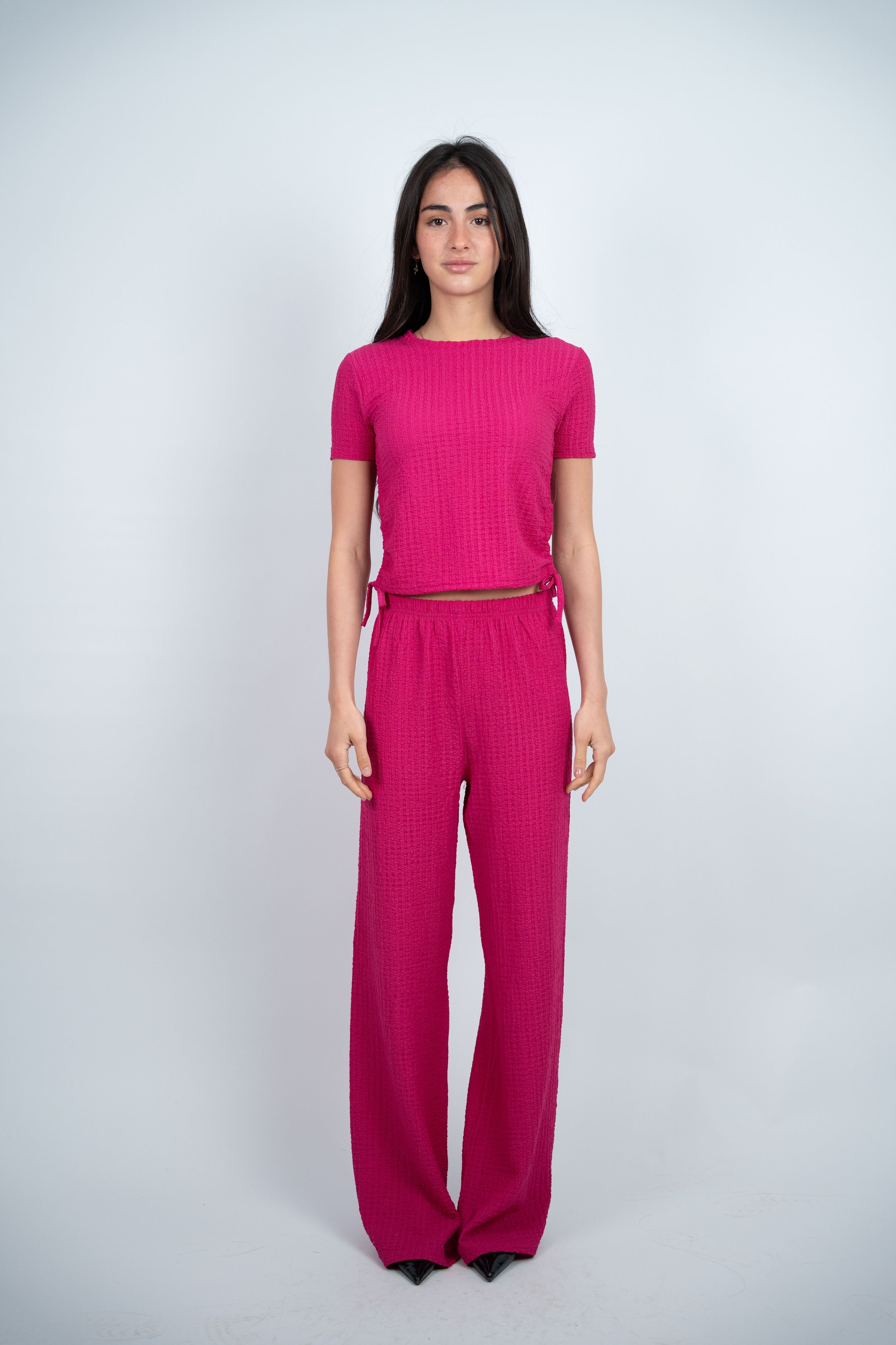 SIDE TIE TEXTURED SET