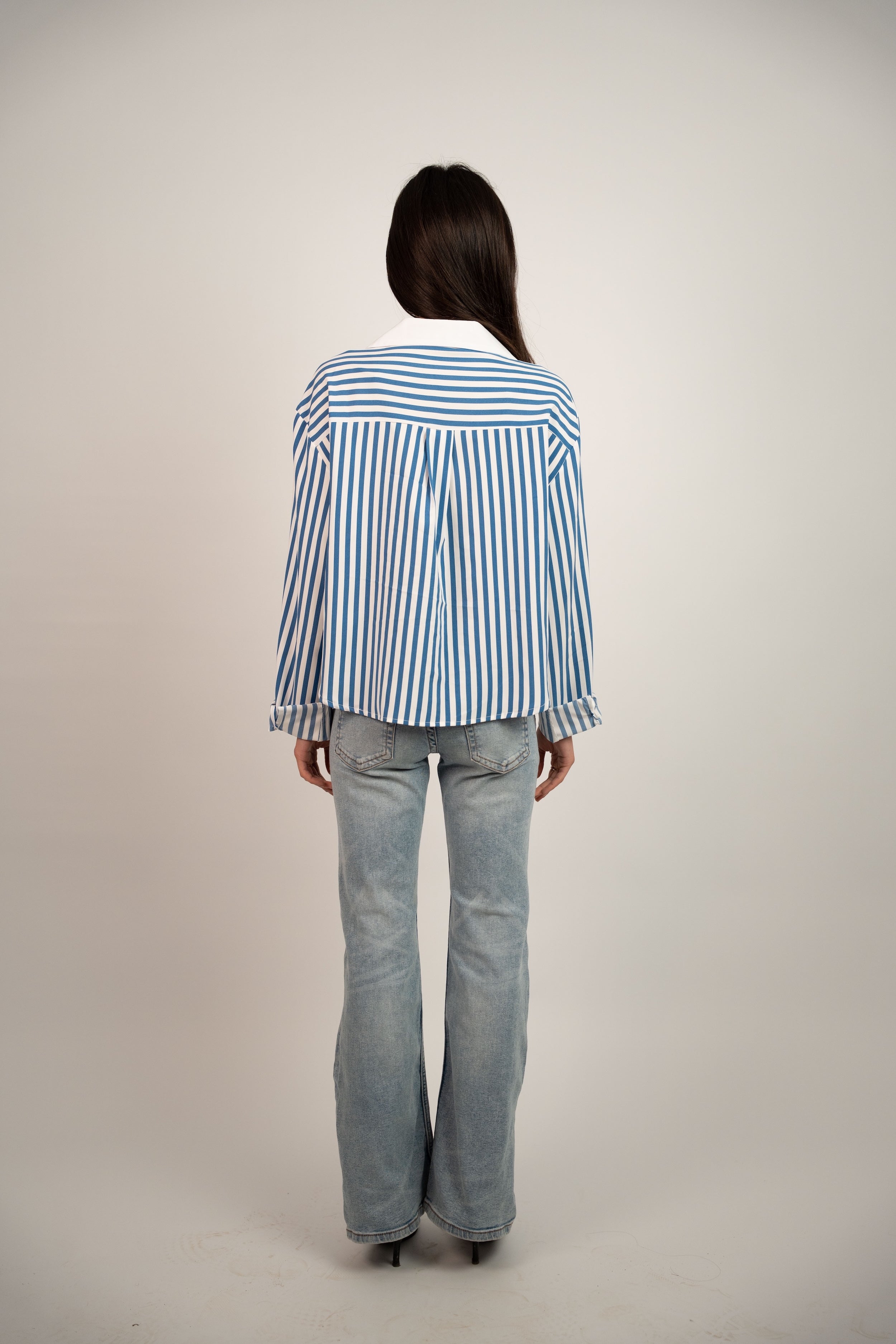STRIPED POCKET BLOUSE