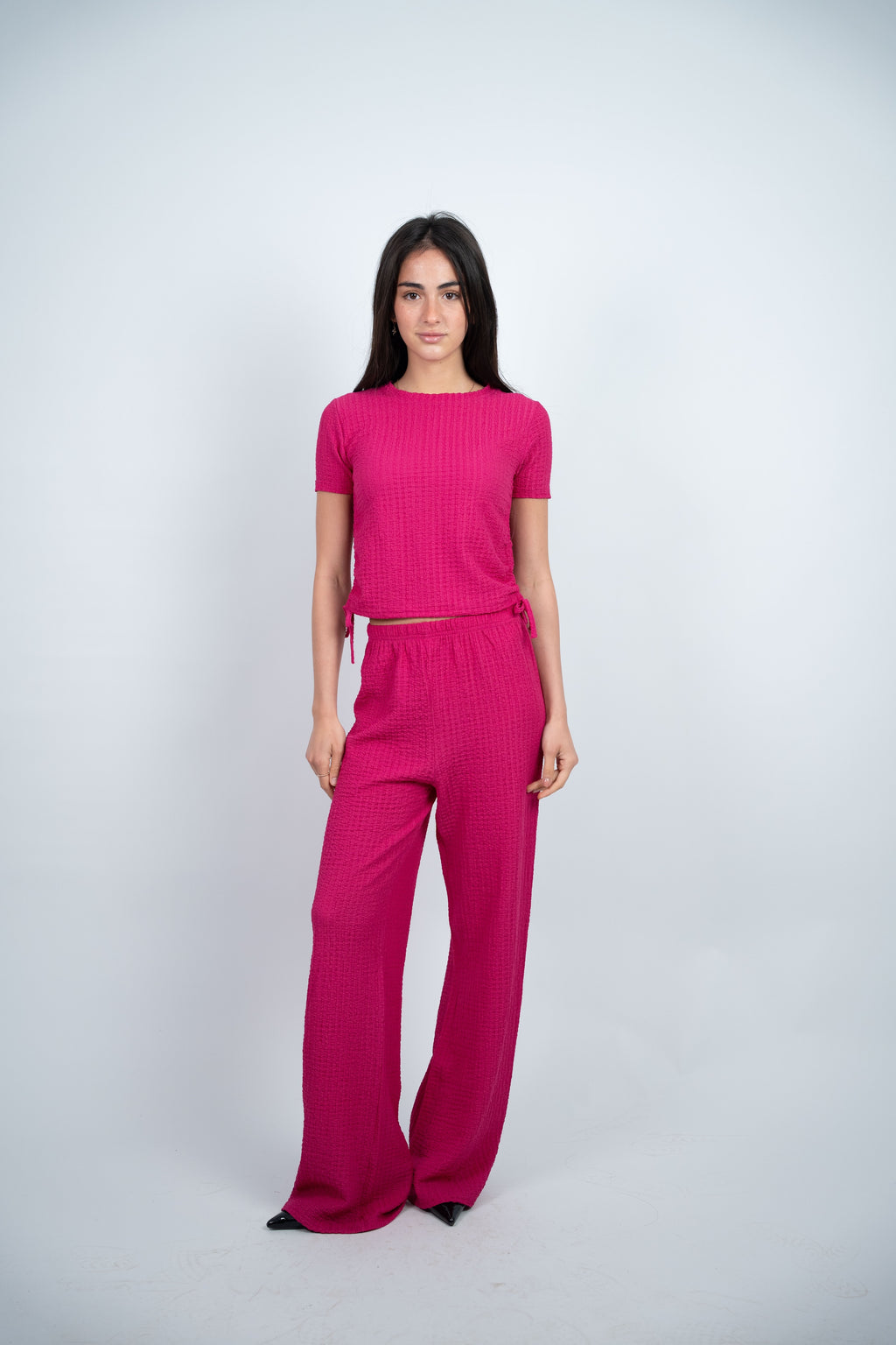 SIDE TIE TEXTURED SET