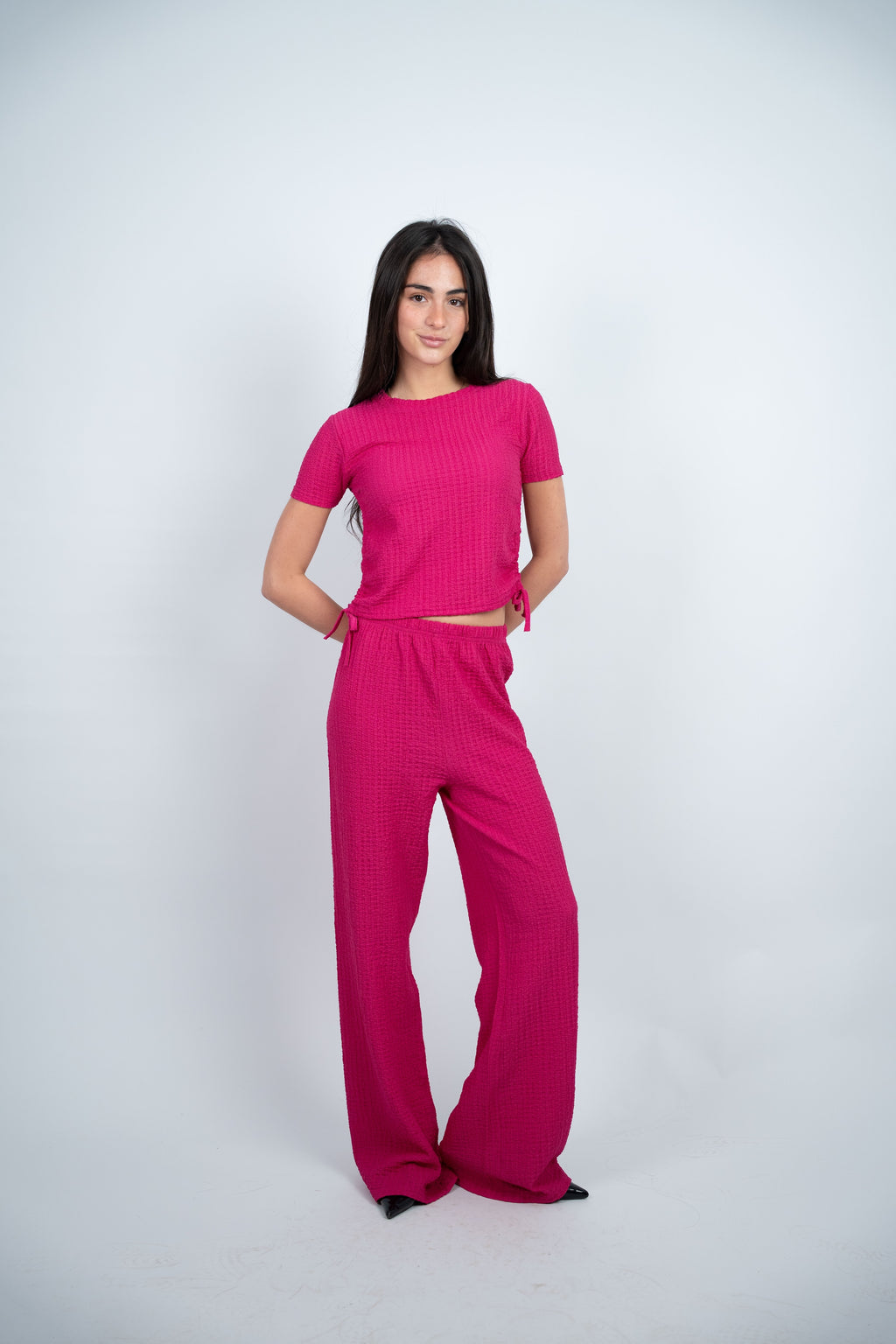 SIDE TIE TEXTURED SET