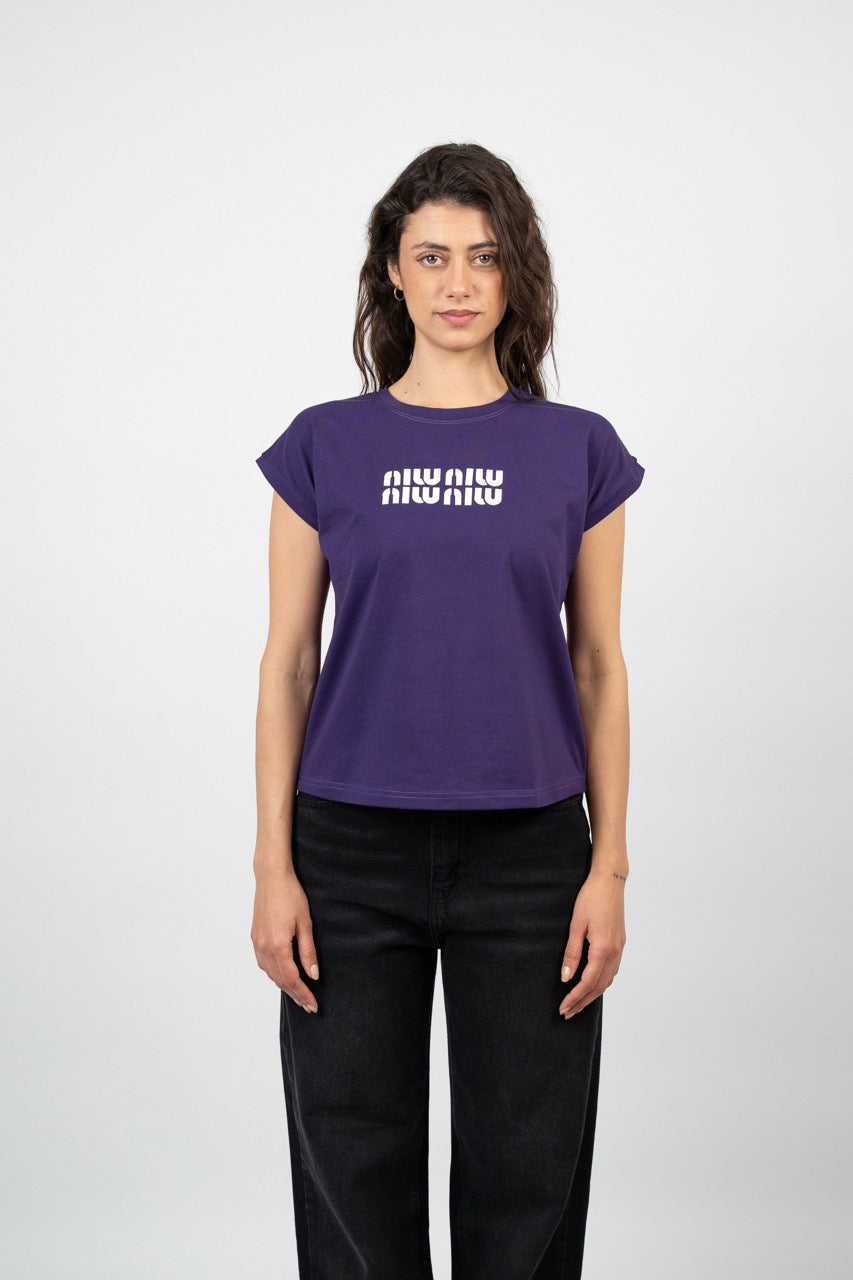 MINIMAL LOGO CAP SLEEVE TEE