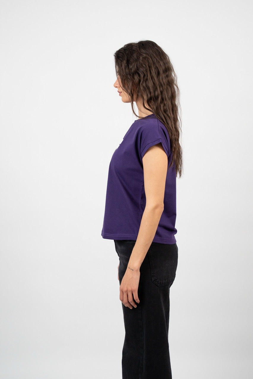 MINIMAL LOGO CAP SLEEVE TEE