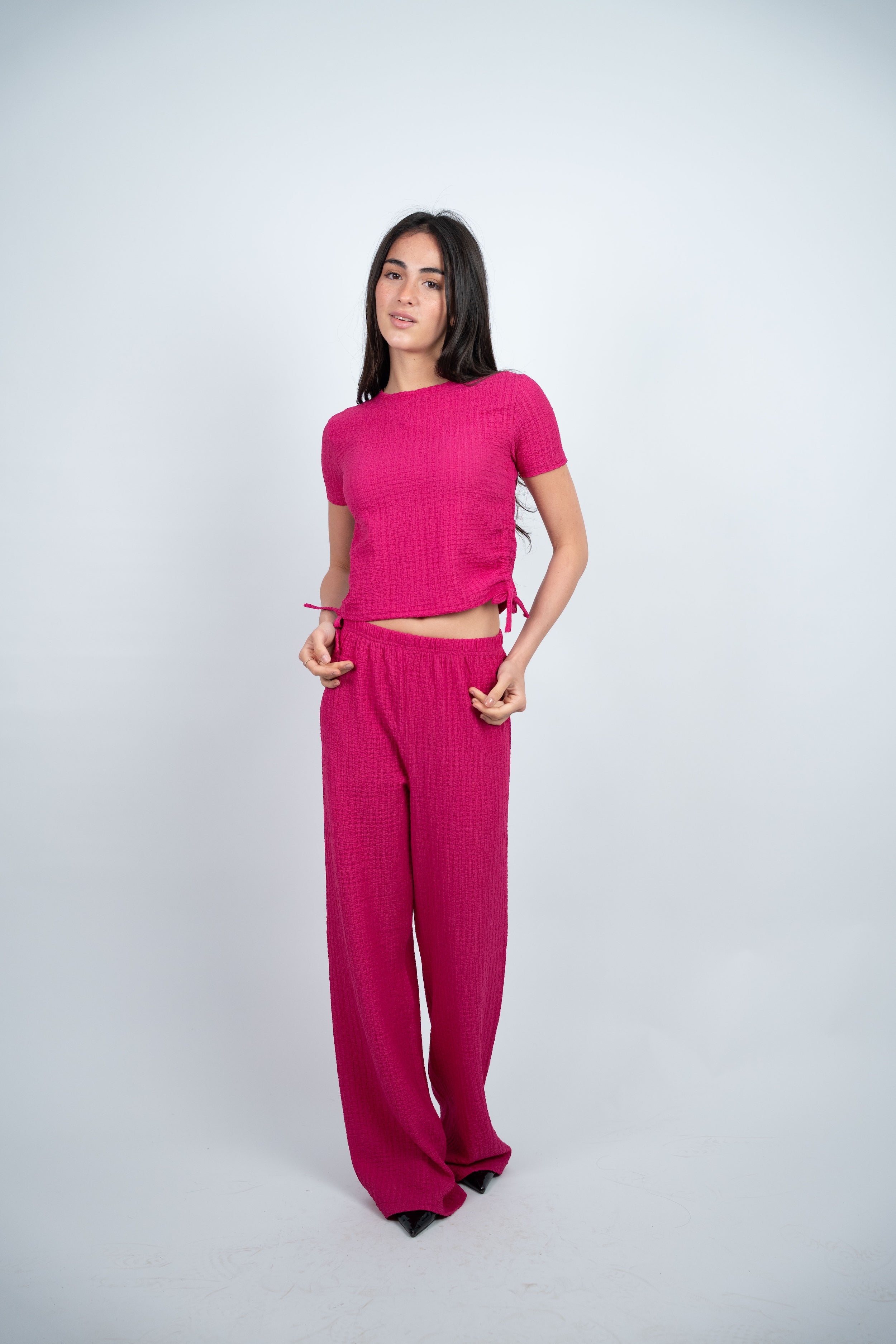SIDE TIE TEXTURED SET