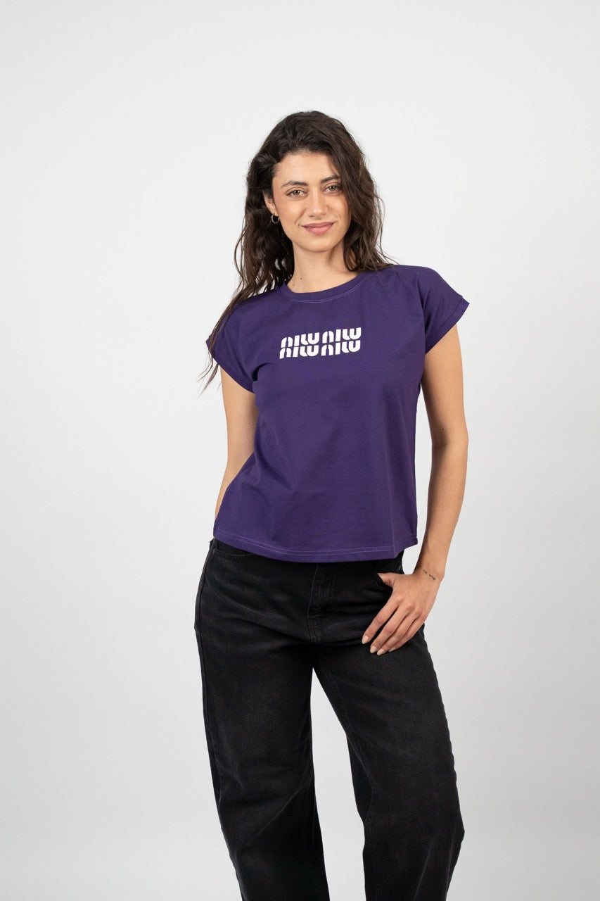 MINIMAL LOGO CAP SLEEVE TEE