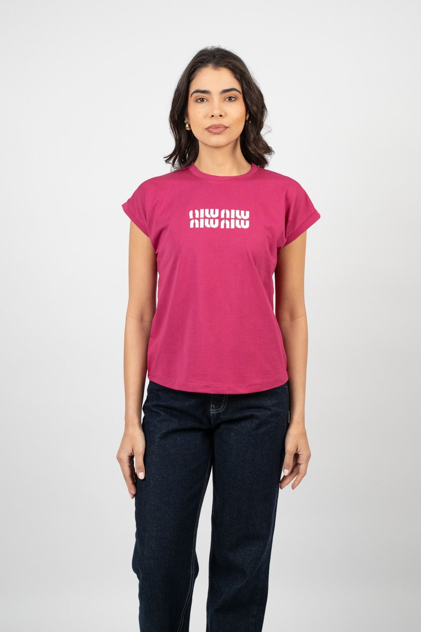 MINIMAL LOGO CAP SLEEVE TEE