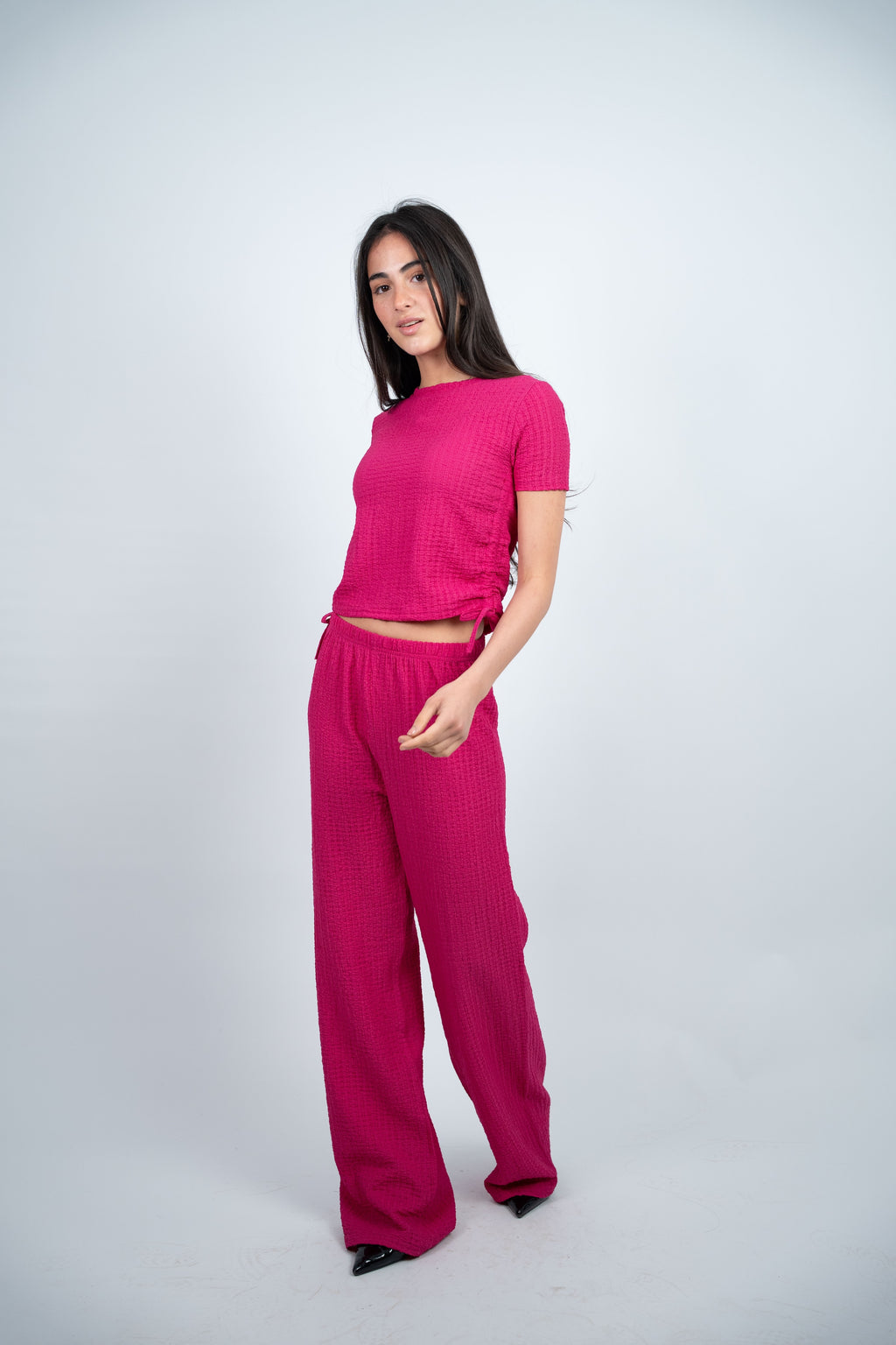 SIDE TIE TEXTURED SET
