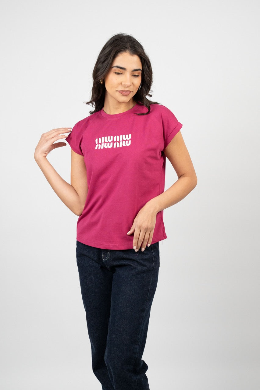 MINIMAL LOGO CAP SLEEVE TEE