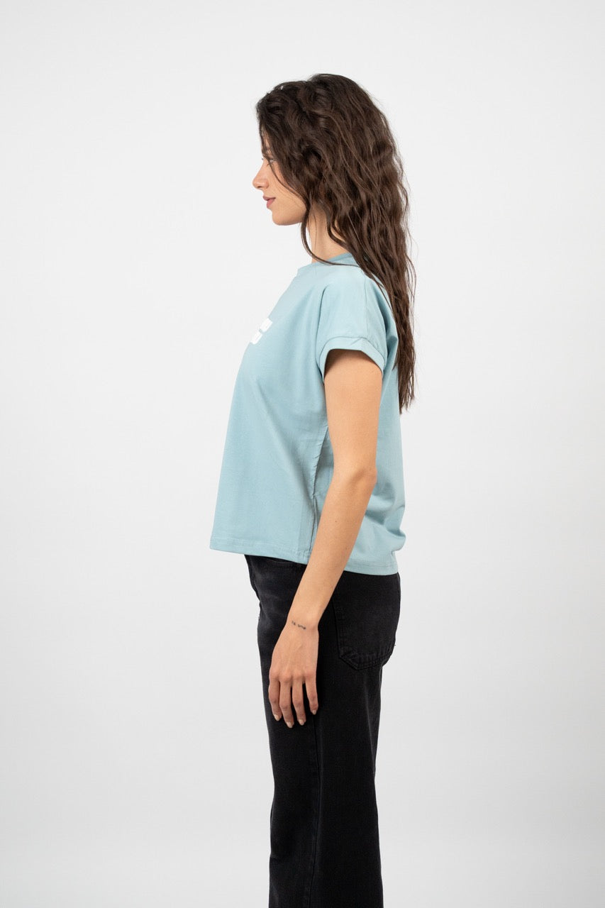 MINIMAL LOGO CAP SLEEVE TEE