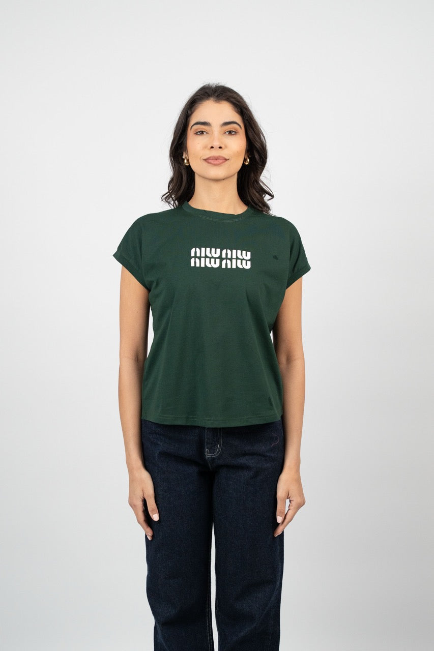 MINIMAL LOGO CAP SLEEVE TEE