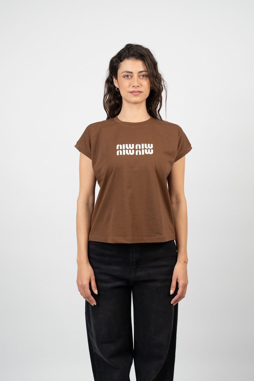 MINIMAL LOGO CAP SLEEVE TEE