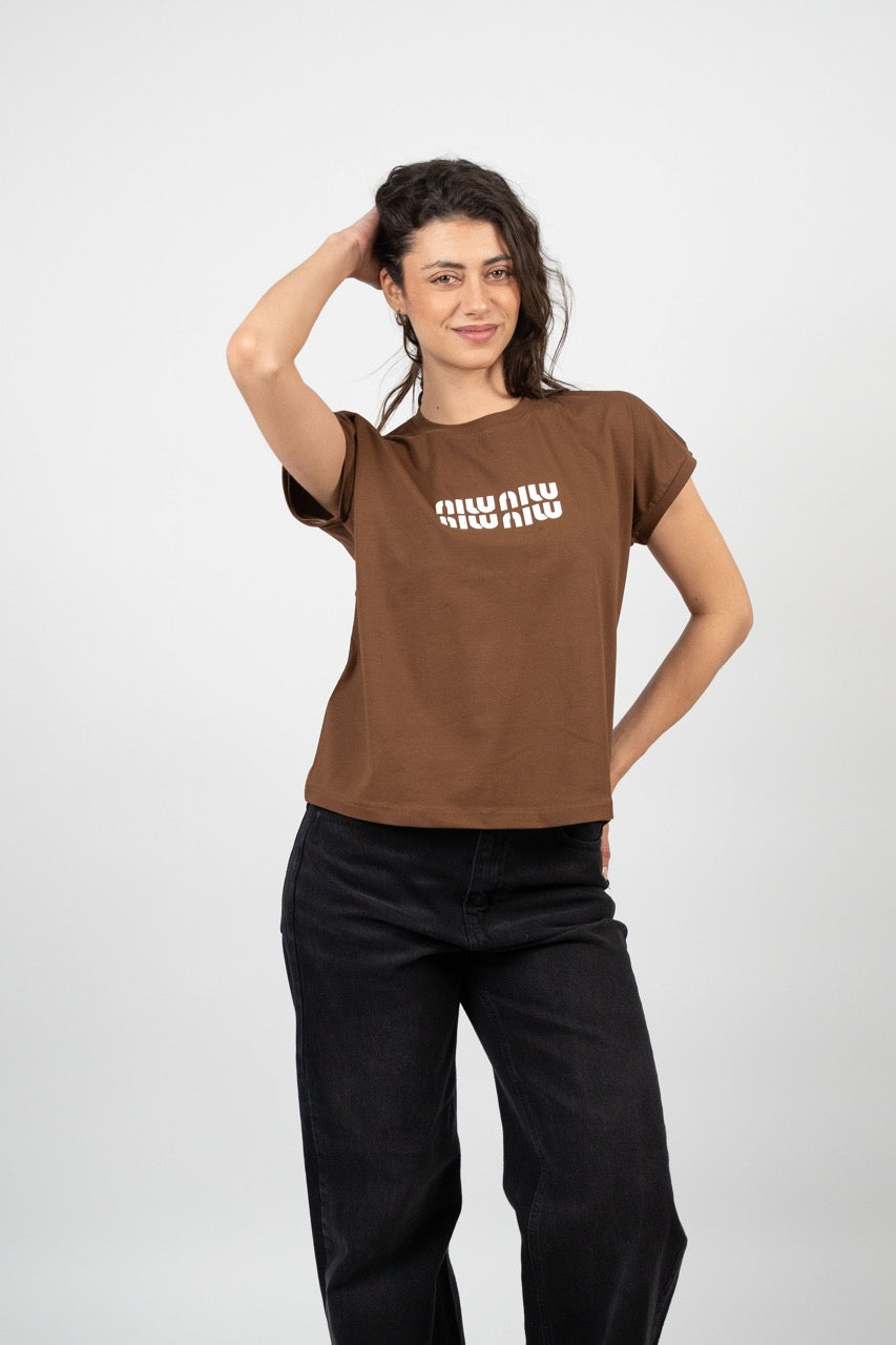 MINIMAL LOGO CAP SLEEVE TEE