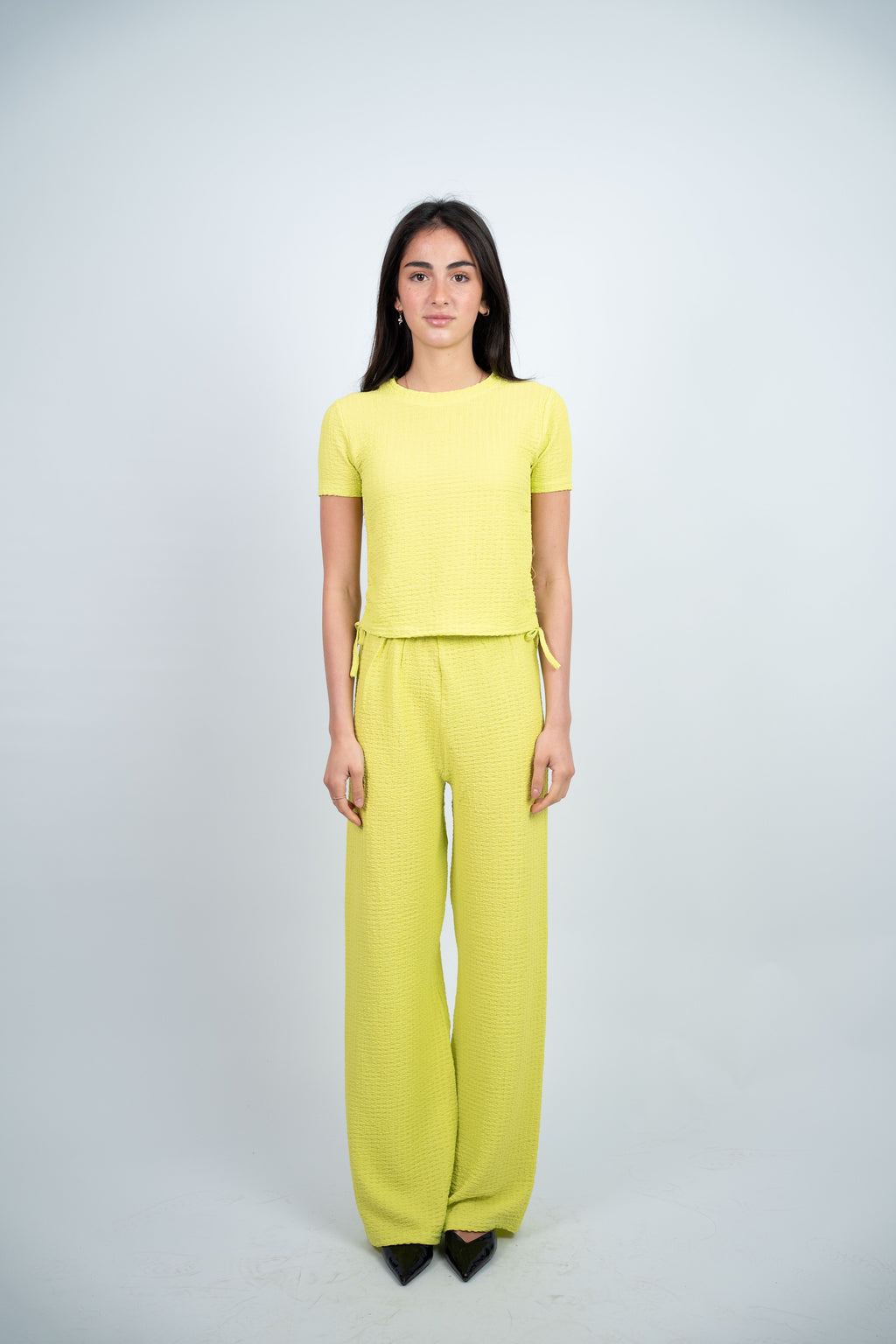 SIDE TIE TEXTURED SET
