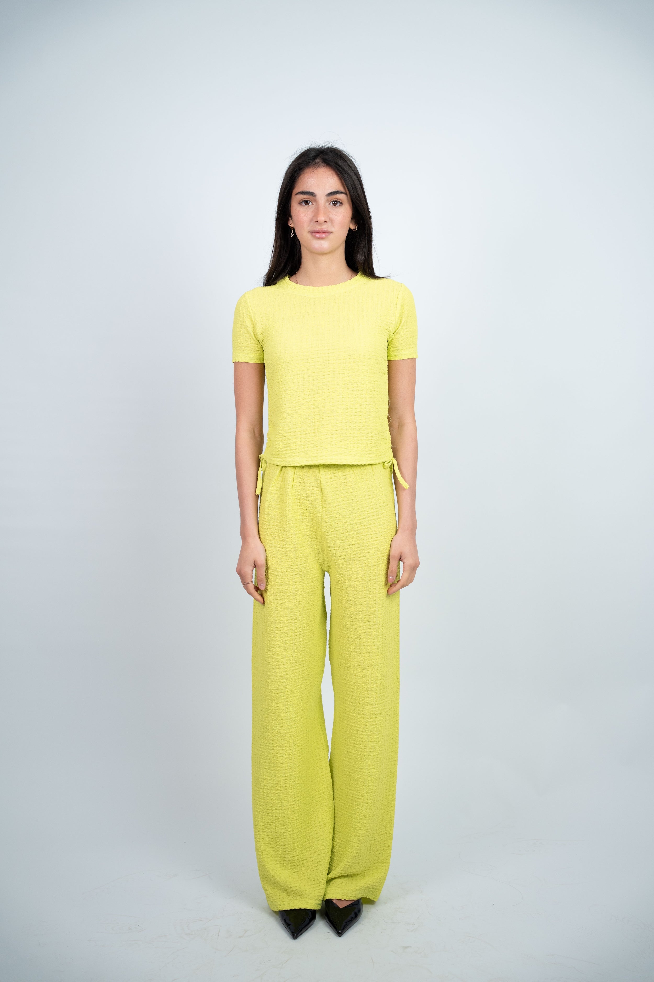 SIDE TIE TEXTURED SET