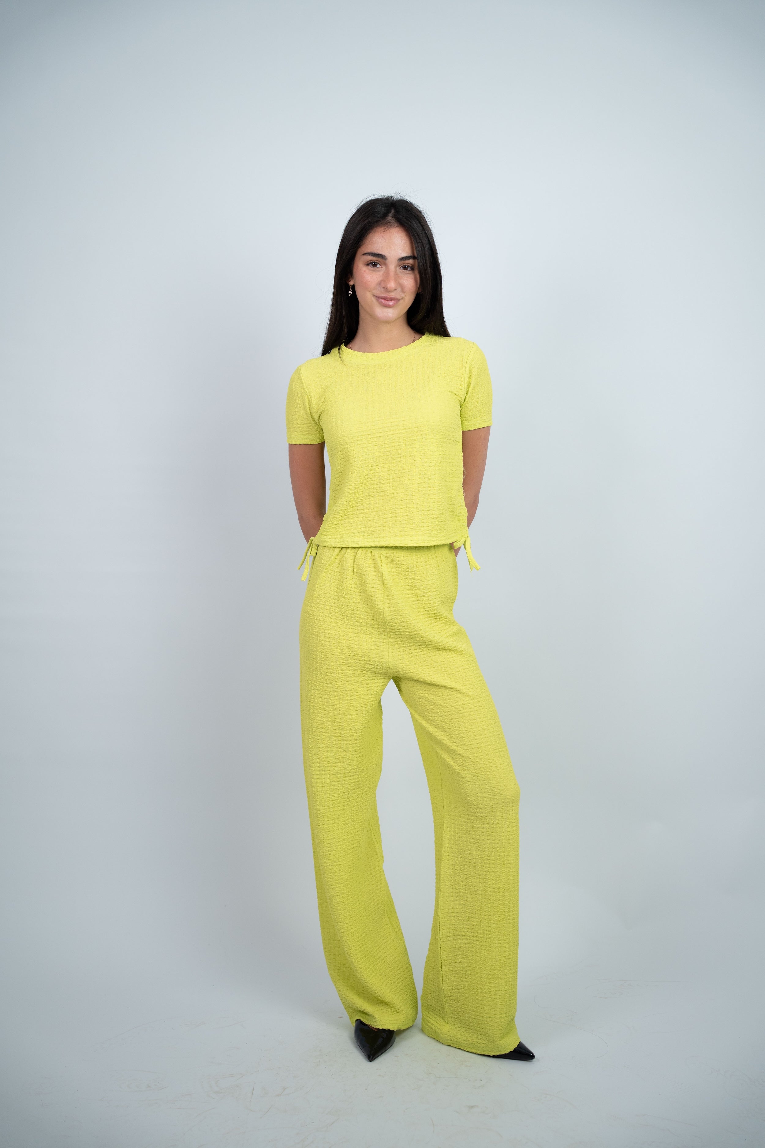 SIDE TIE TEXTURED SET