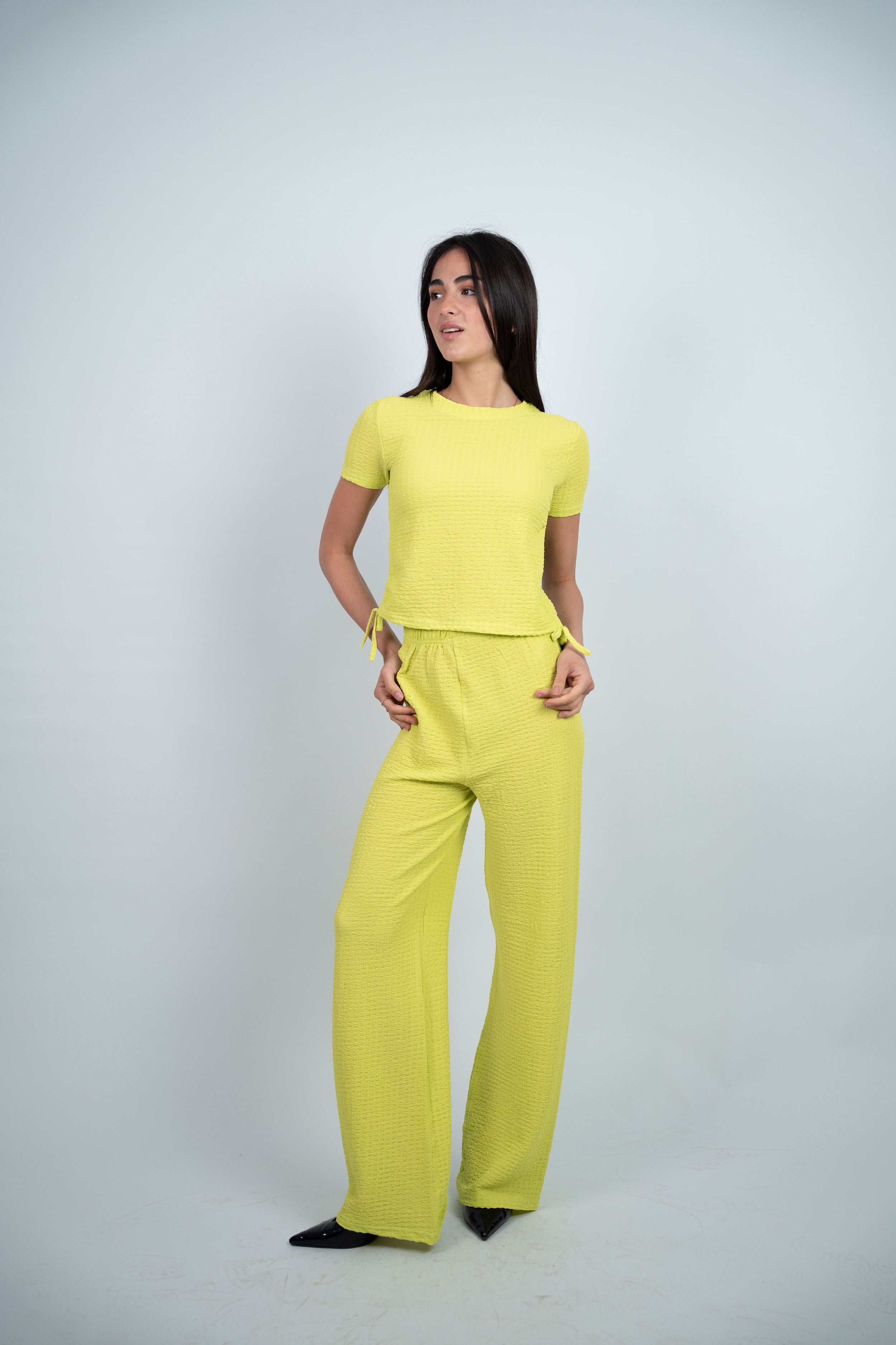 SIDE TIE TEXTURED SET