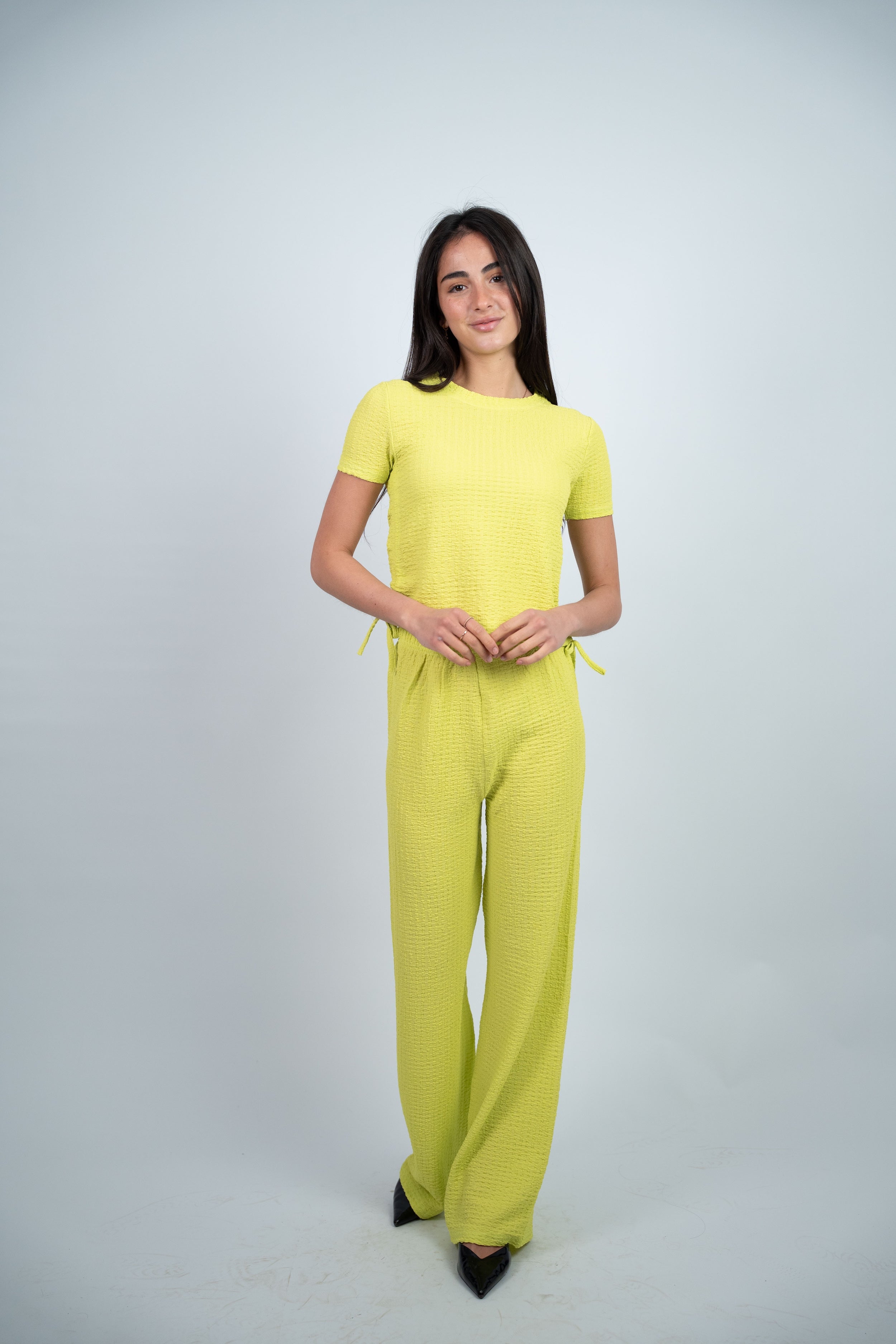 SIDE TIE TEXTURED SET
