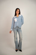 STRIPED POCKET BLOUSE