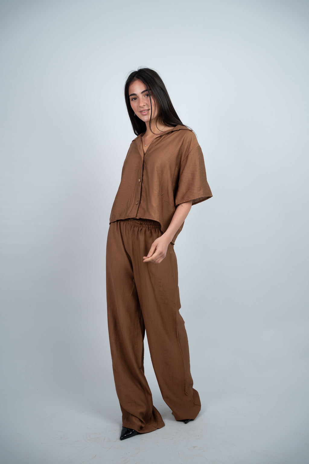 BUTTON DETAIL CASUAL SET