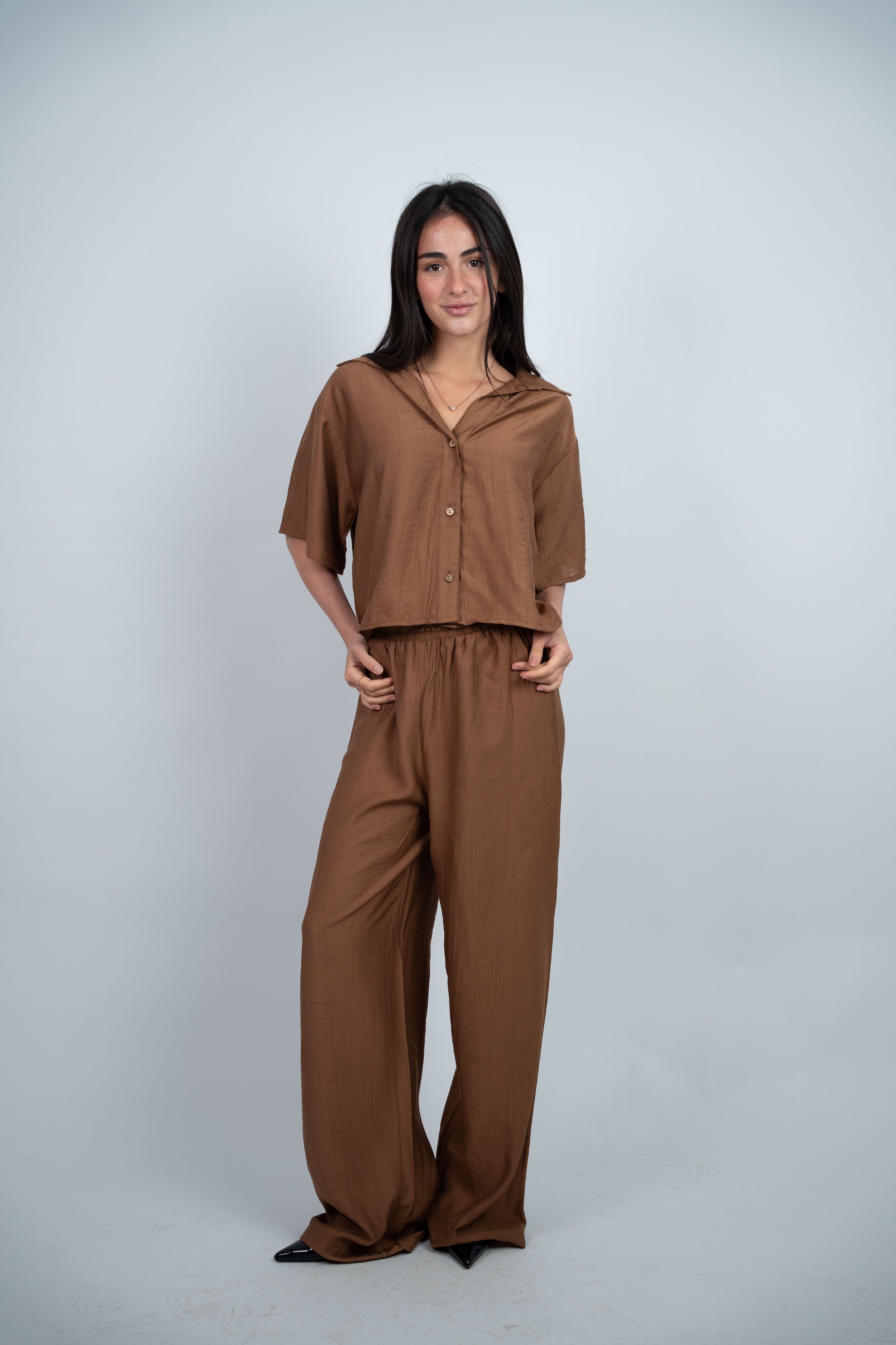 BUTTON DETAIL CASUAL SET