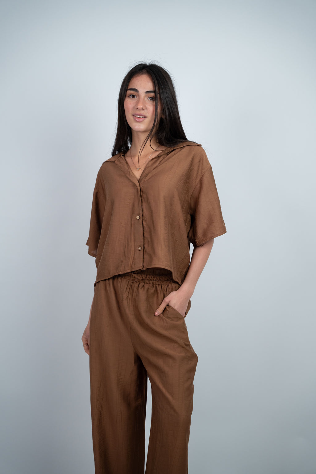 BUTTON DETAIL CASUAL SET