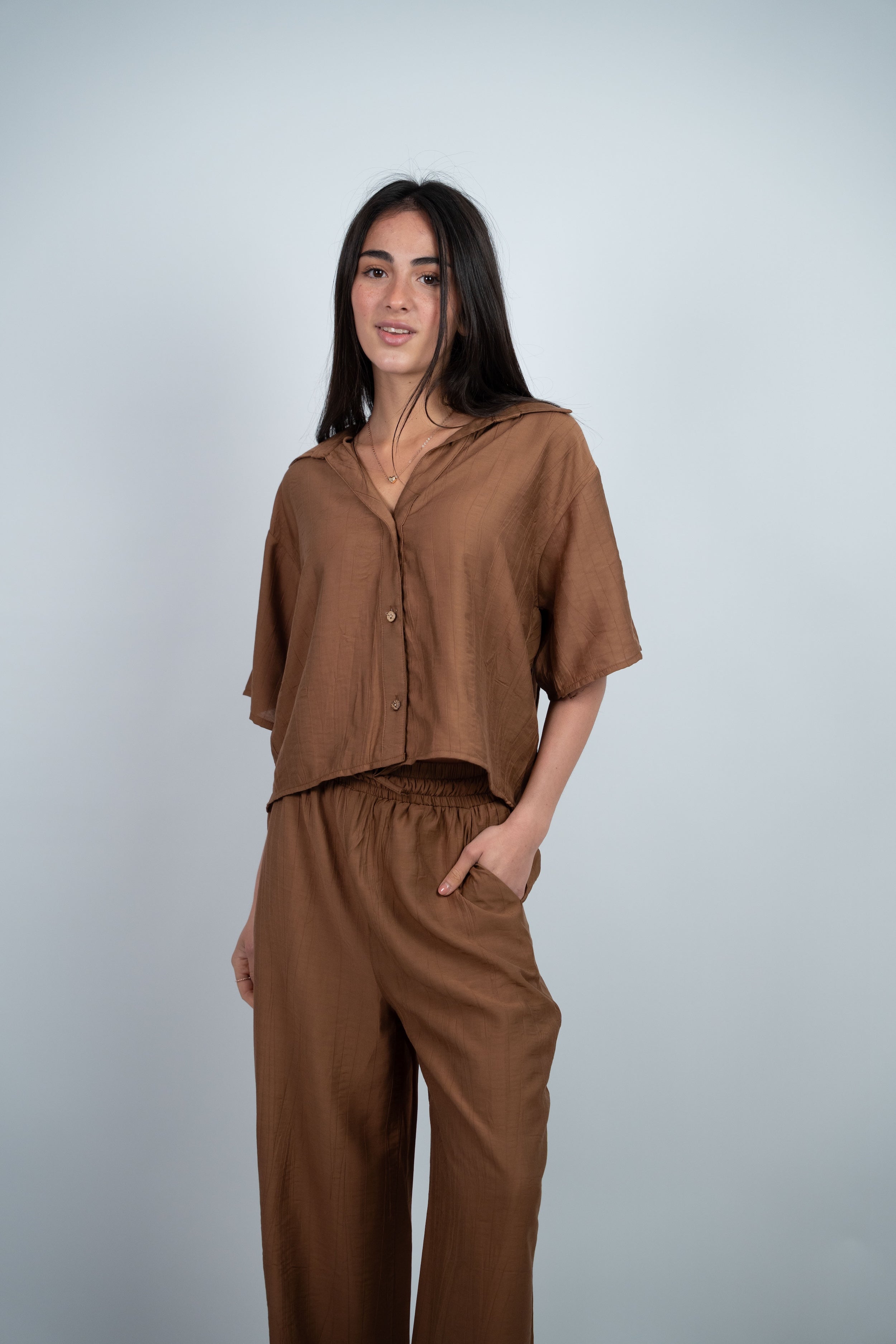 BUTTON DETAIL CASUAL SET