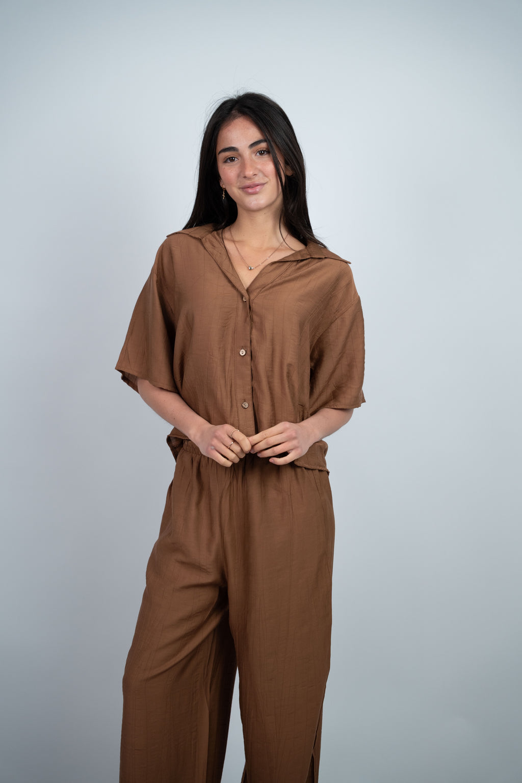 BUTTON DETAIL CASUAL SET