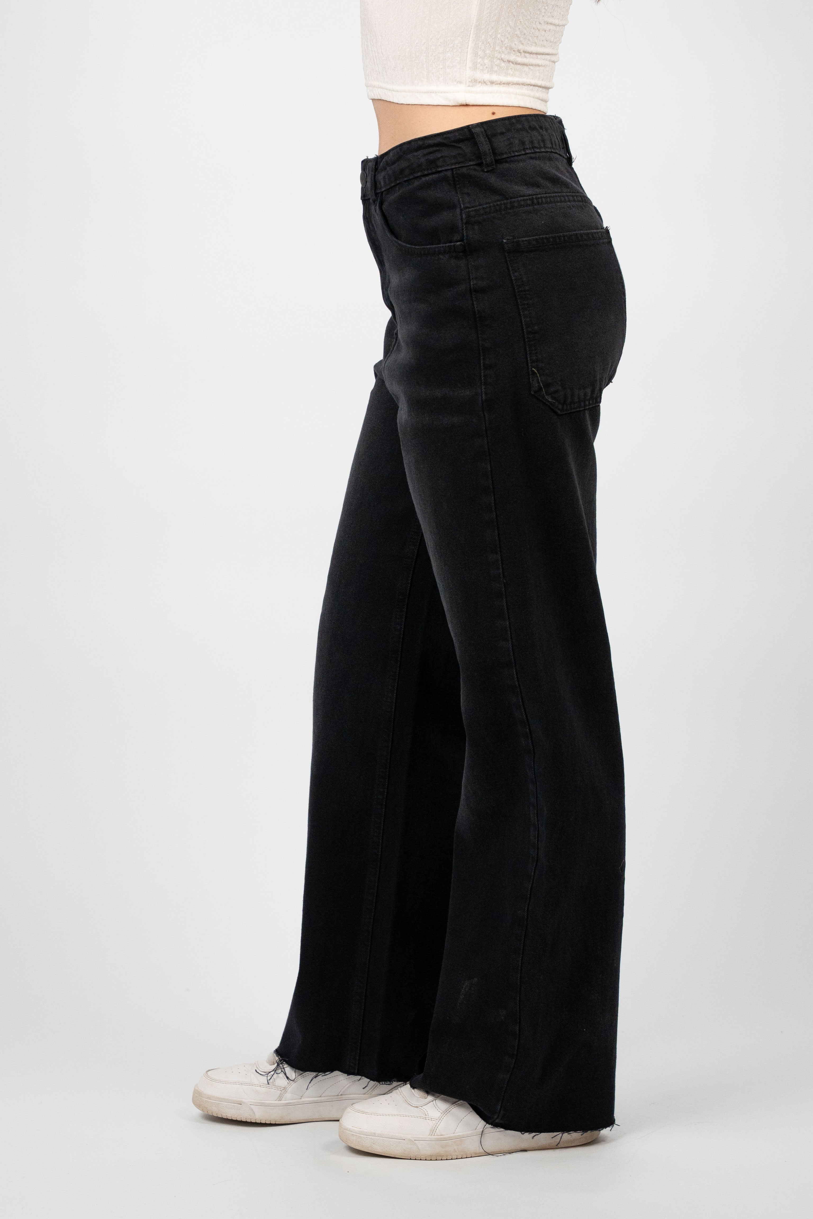 WIDE LEG DENIM – BLACK WASH