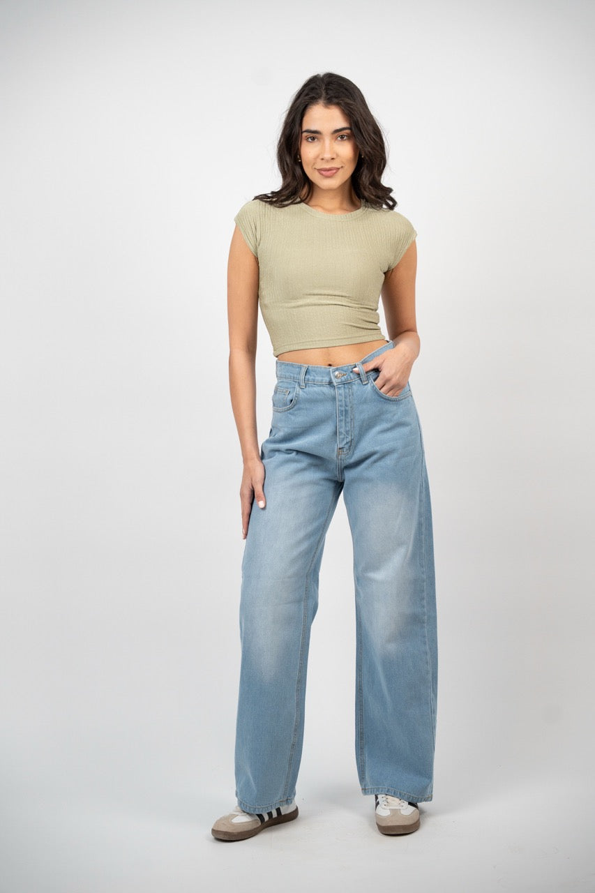 WIDE LEG OSCAR DENIM – LIGHT WASH