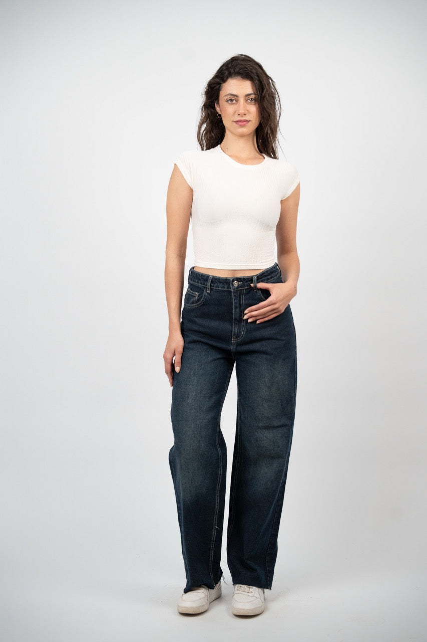 WIDE LEG DENIM – DARK WASH
