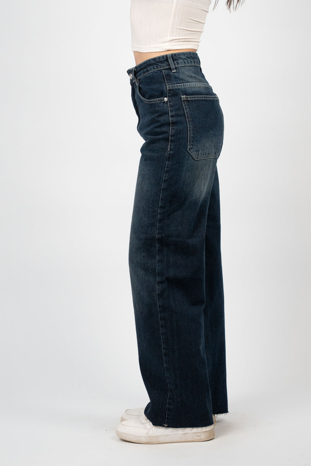 WIDE LEG DENIM – DARK WASH