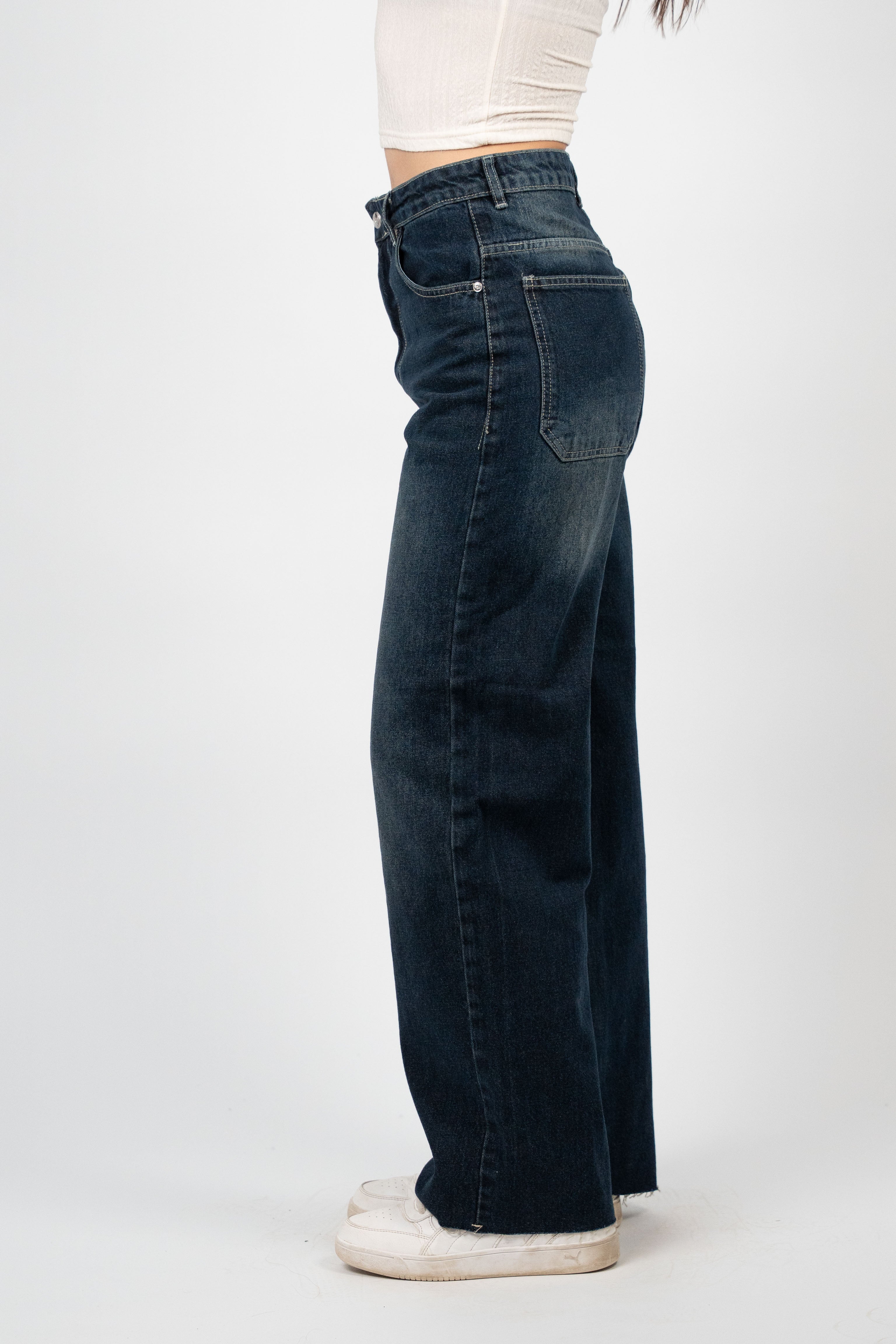 WIDE LEG DENIM – DARK WASH
