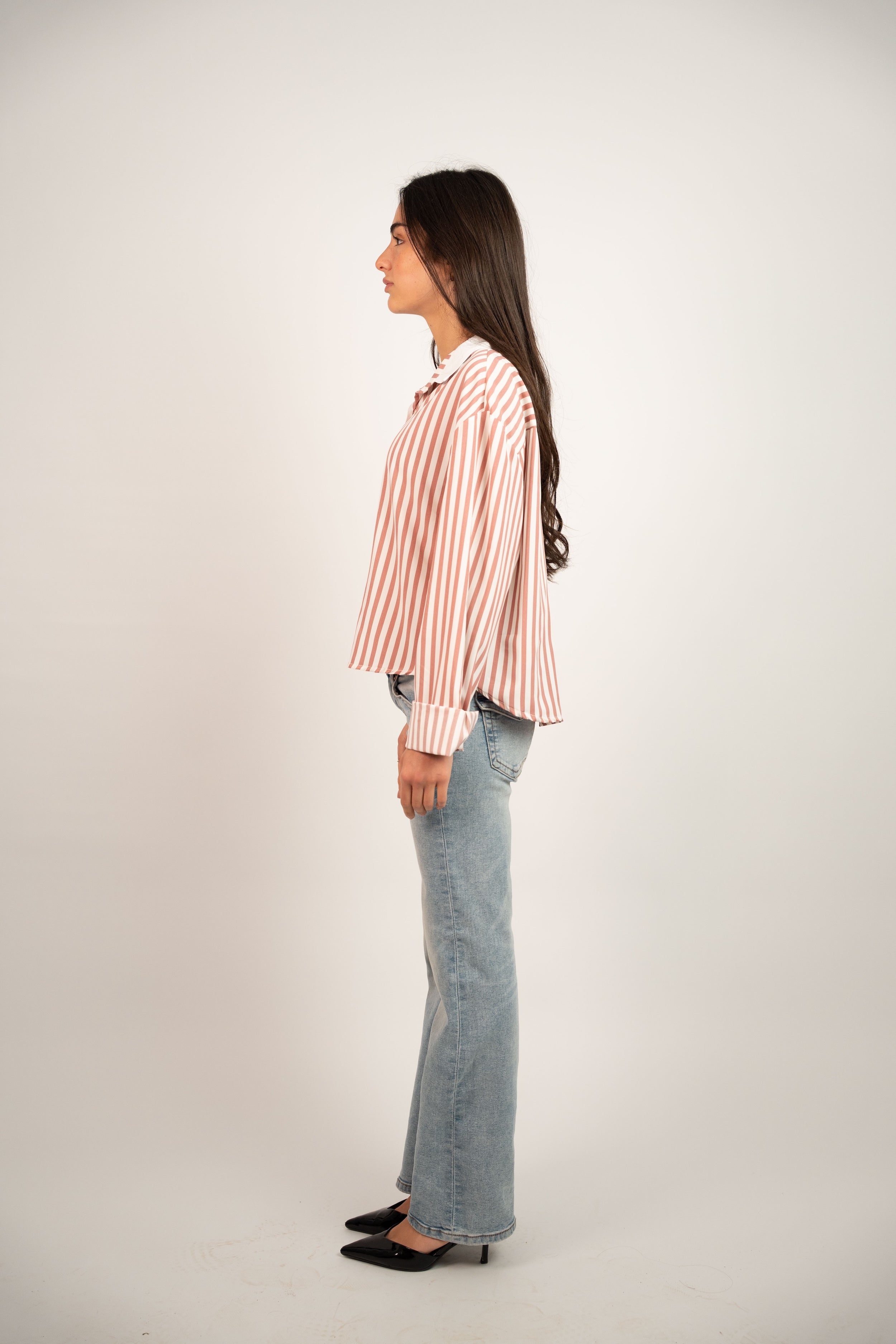 STRIPED POCKET BLOUSE