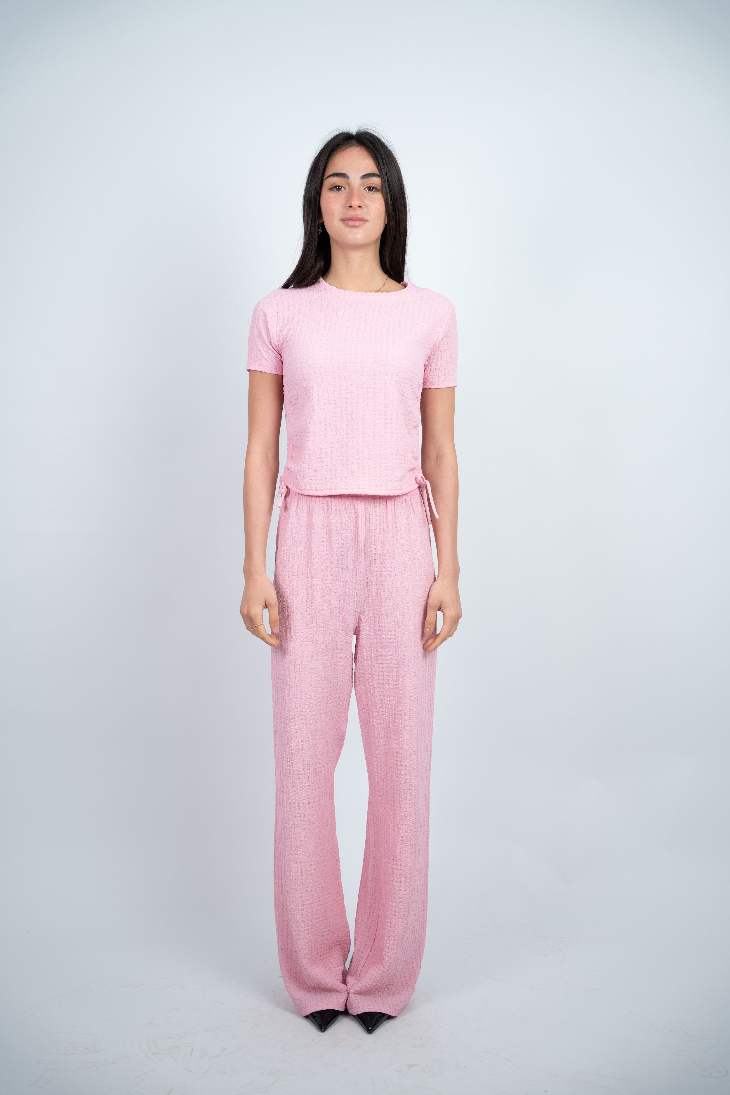 SIDE TIE TEXTURED SET