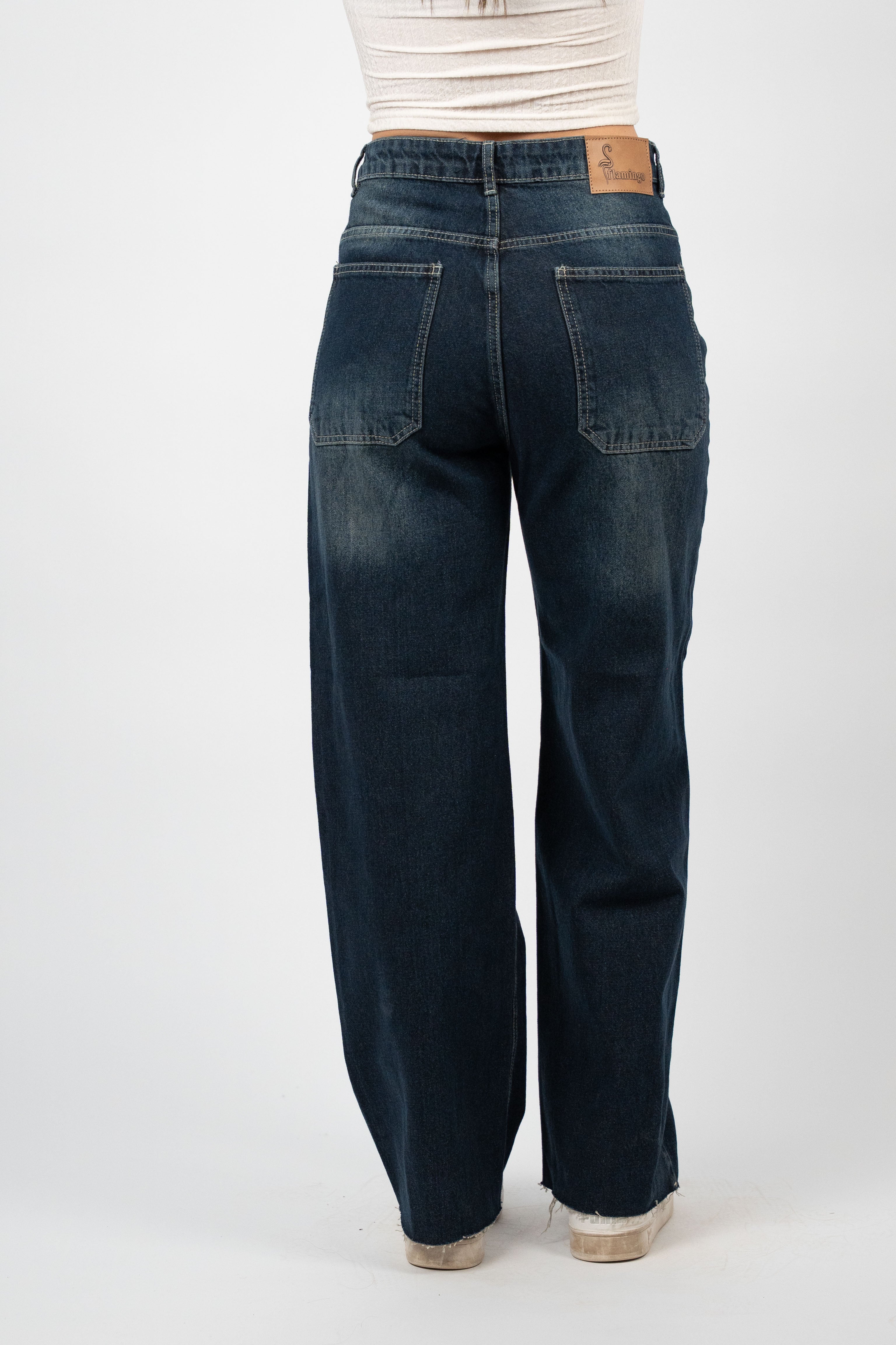 WIDE LEG DENIM – DARK WASH