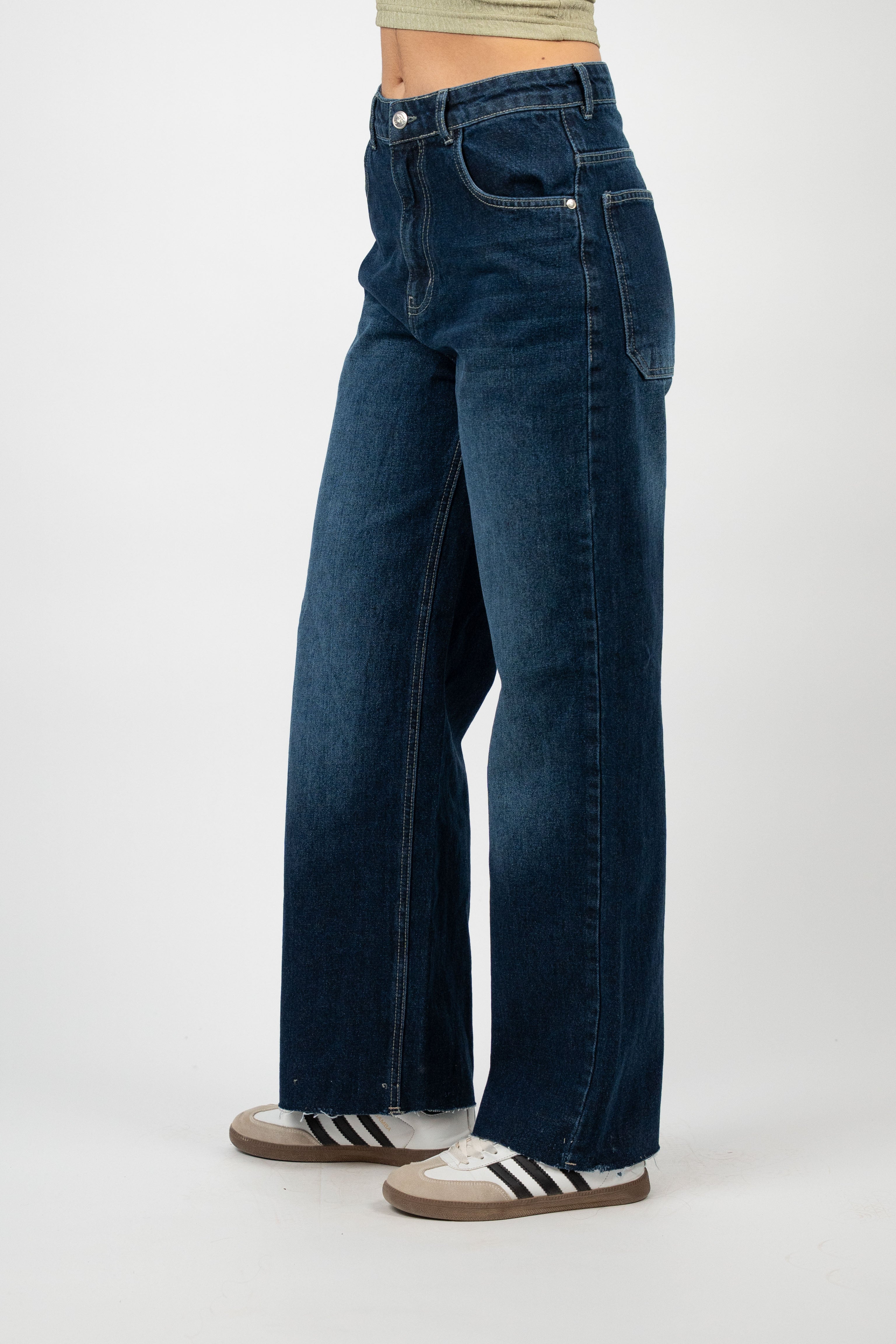 WIDE LEG DENIM – MID WASH