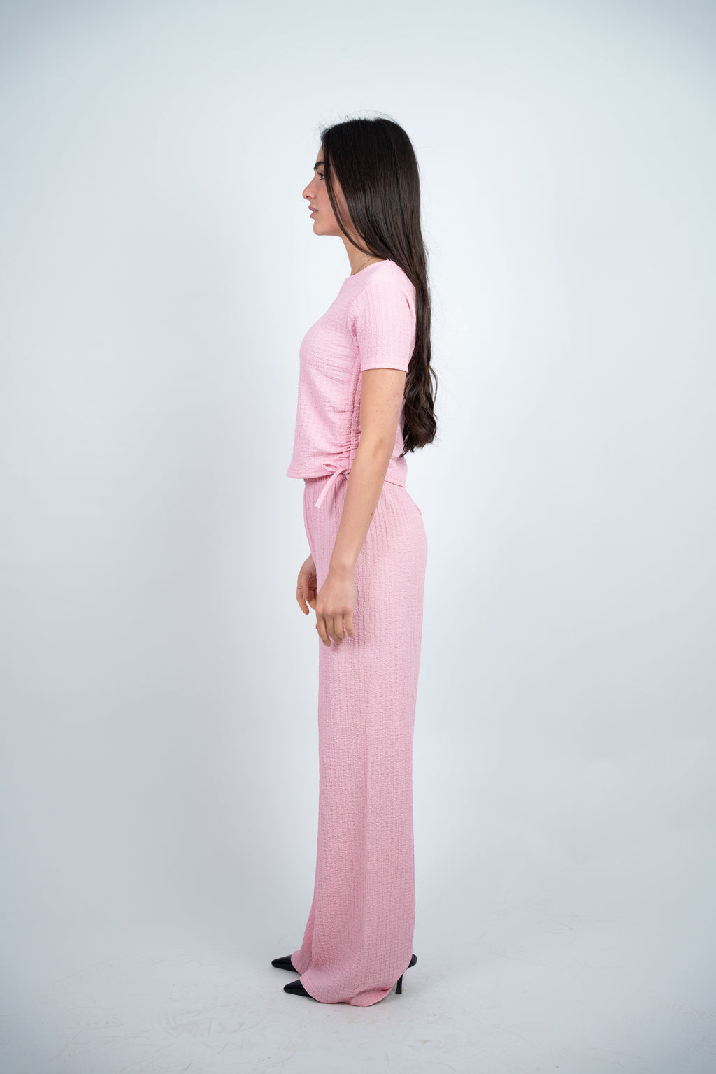 SIDE TIE TEXTURED SET