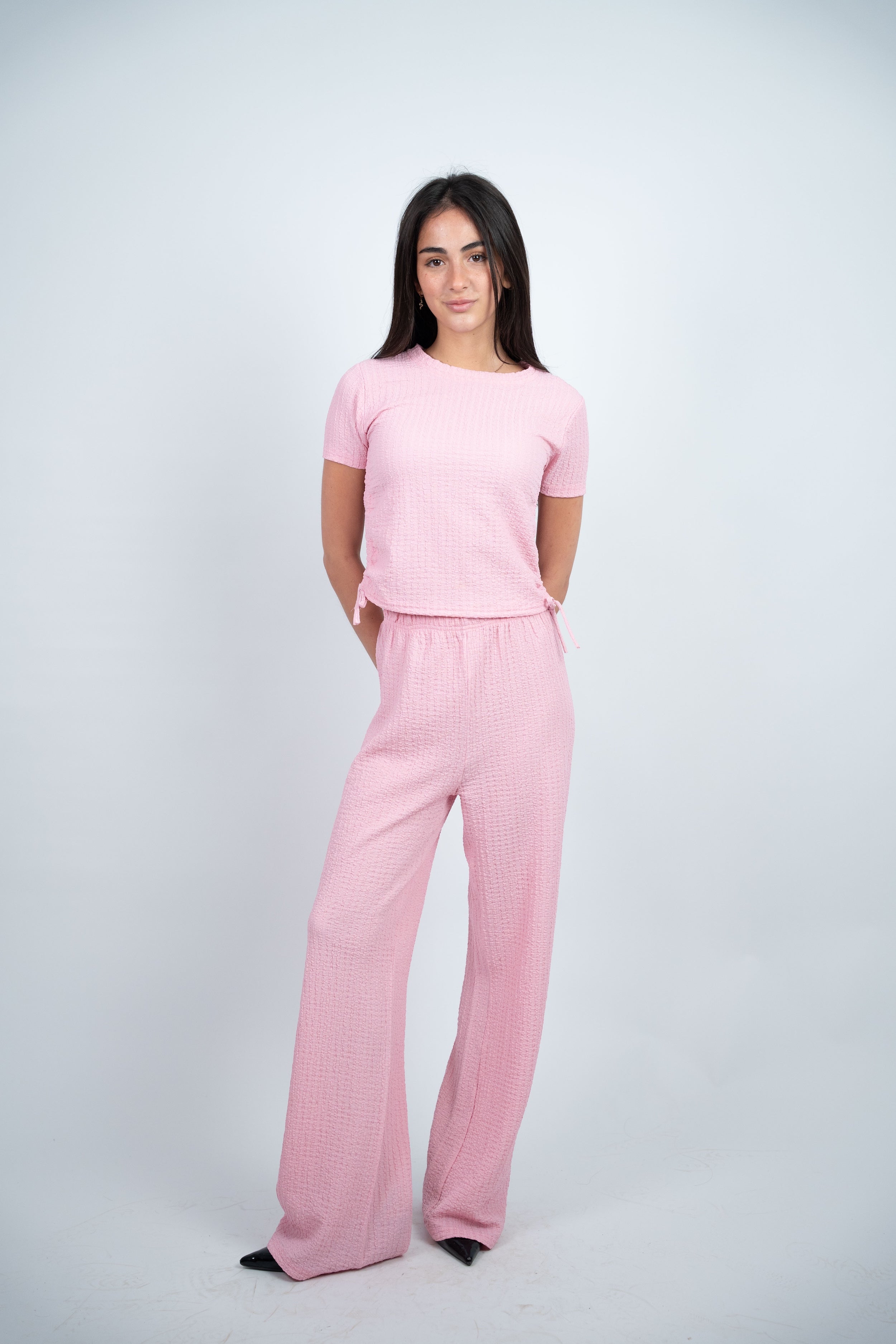 SIDE TIE TEXTURED SET