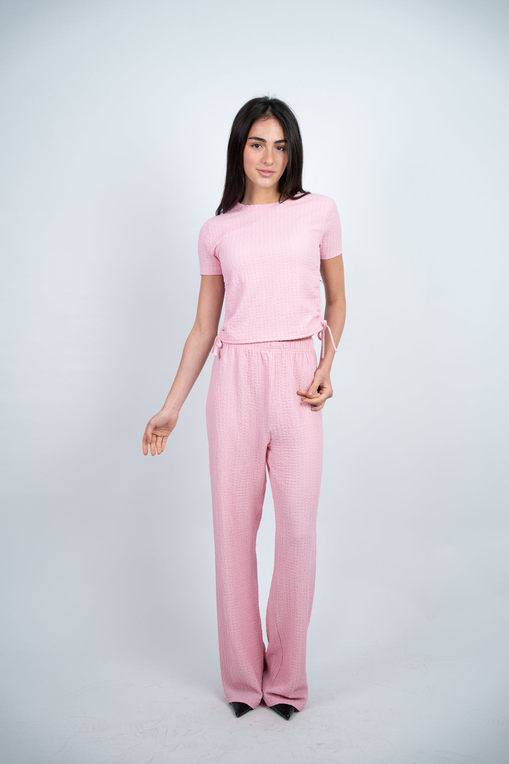 SIDE TIE TEXTURED SET