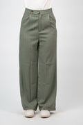 DOUBLE BUTTON WIDE LEG TROUSER