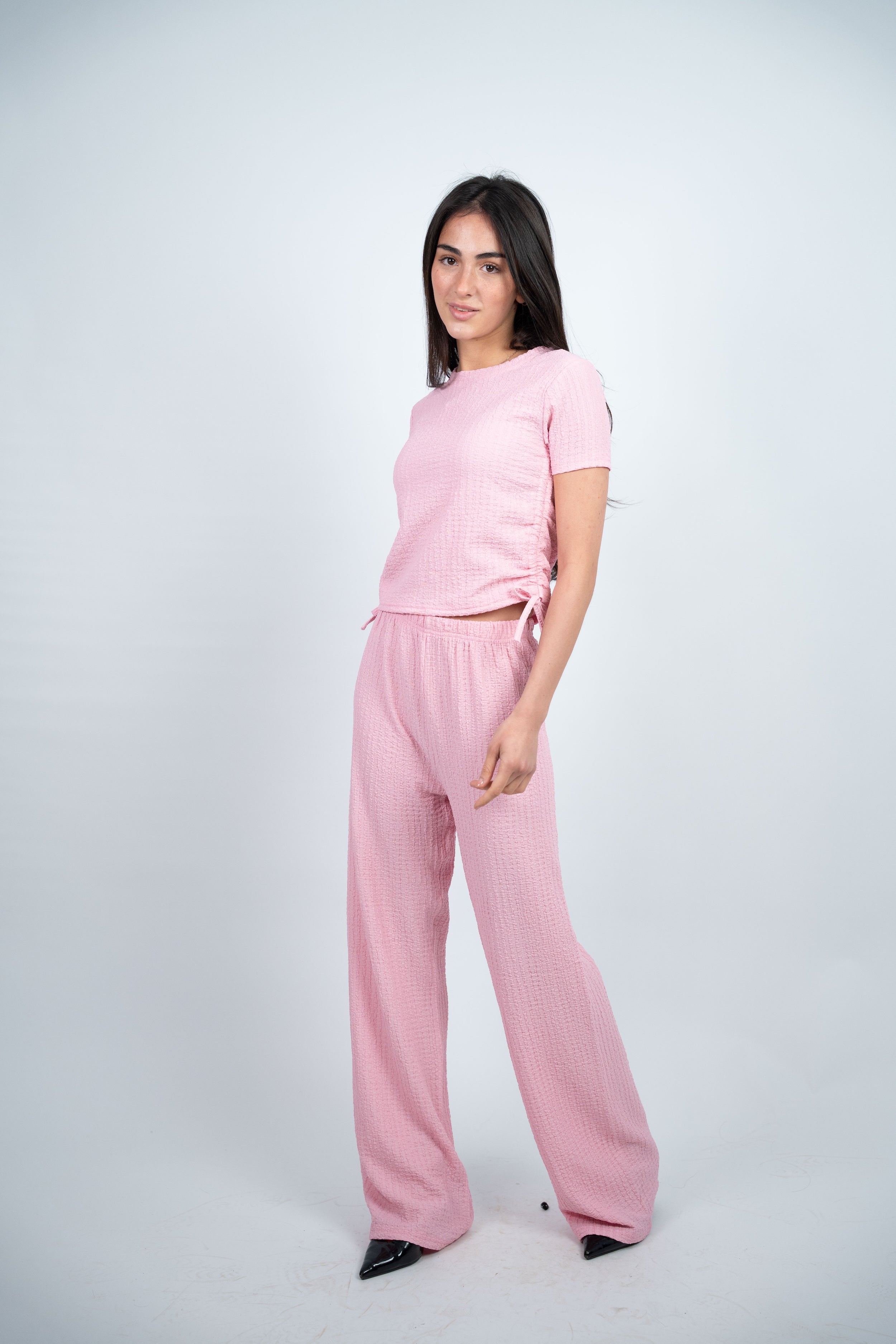 SIDE TIE TEXTURED SET