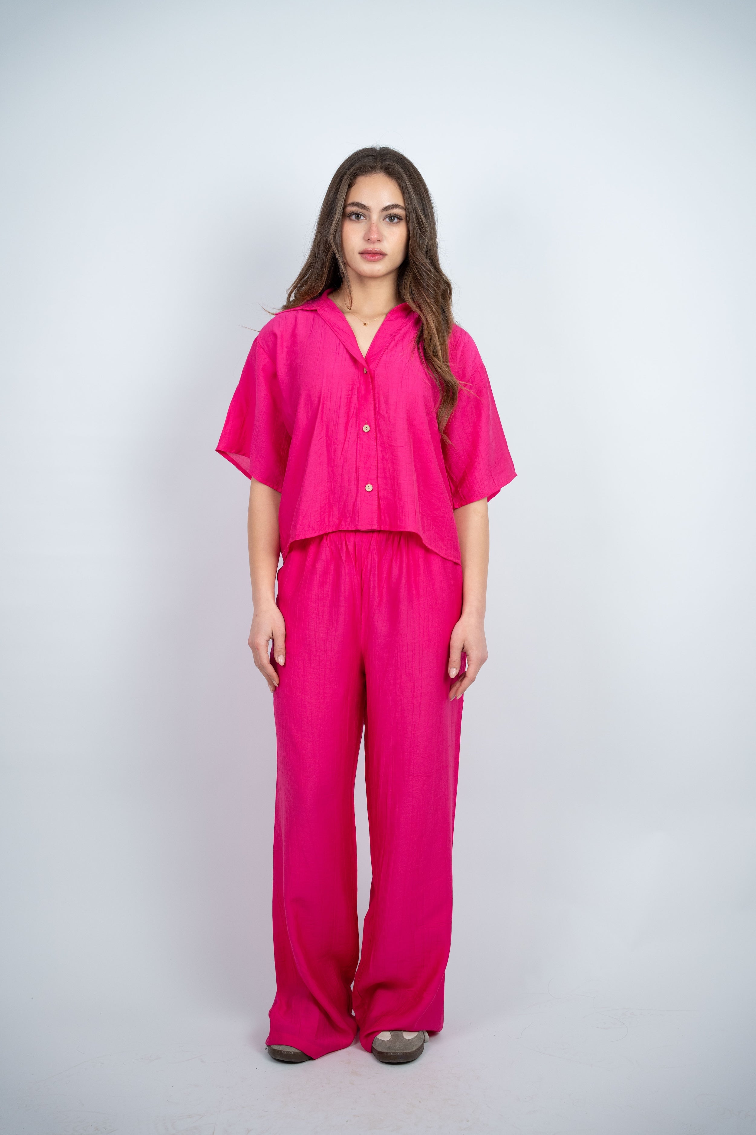 BUTTON DETAIL CASUAL SET